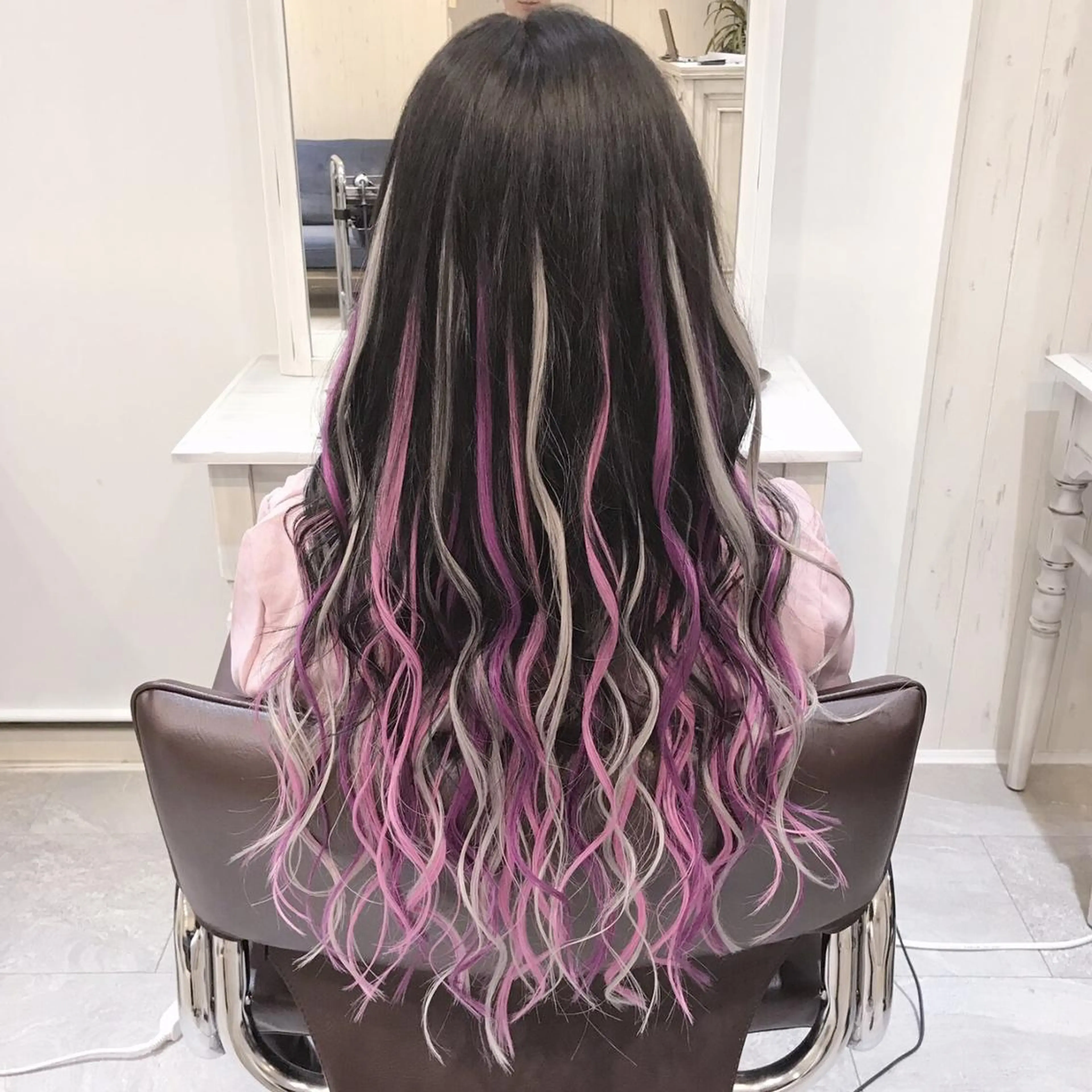 セミロング カラー ヘアアレンジ Device ディバイスのヘアスタイル