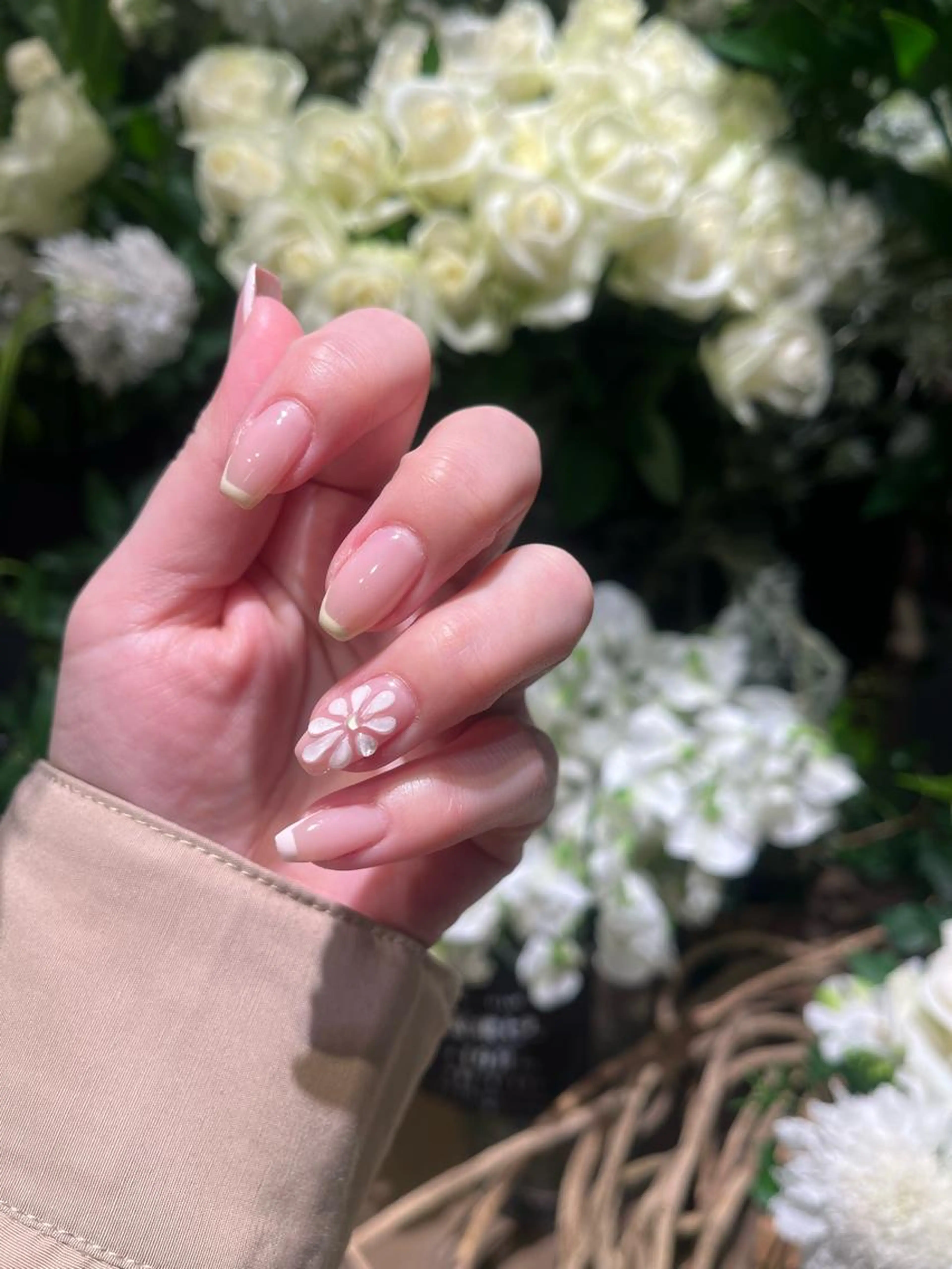 Option 1本アート(ぷっくりフラワー)の写真