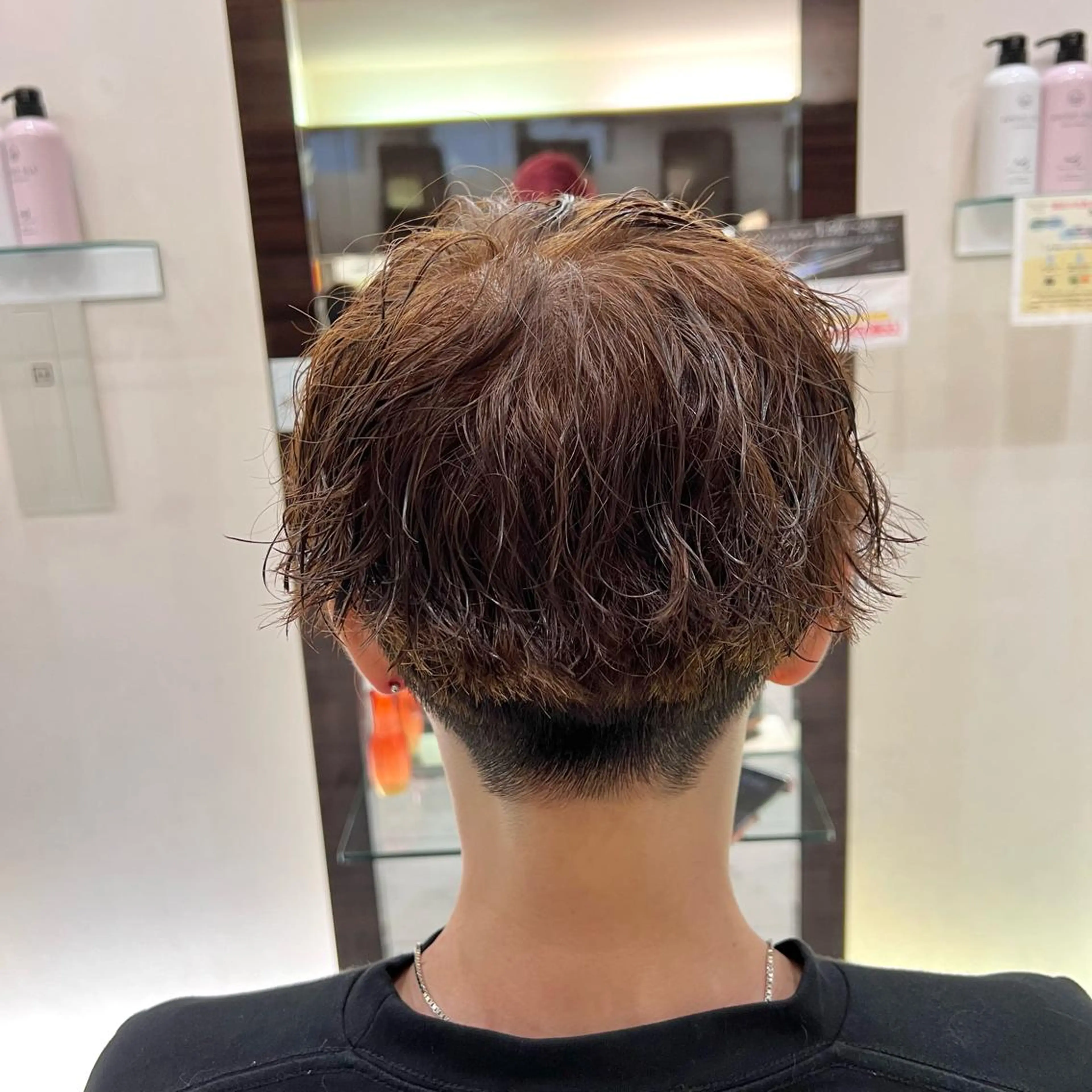 カラー パーマ メンズ カット ヘアカラー パーマ アグヘアーシータ所属・🤩メンズカット/ パーマ山本🤩のヘアスタイル