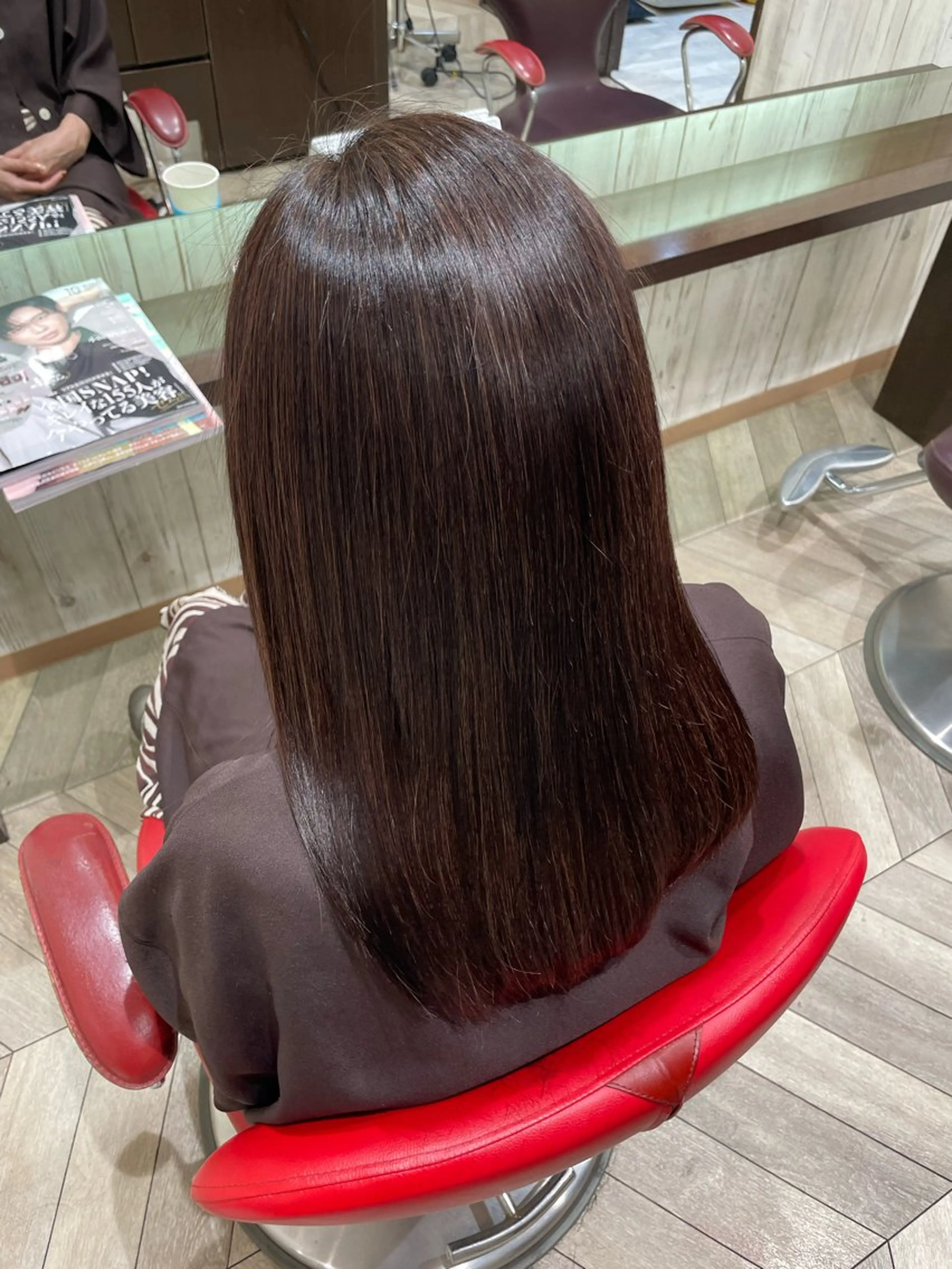 ロング 縮毛矯正 トリートメント 松本 将太のヘアスタイル