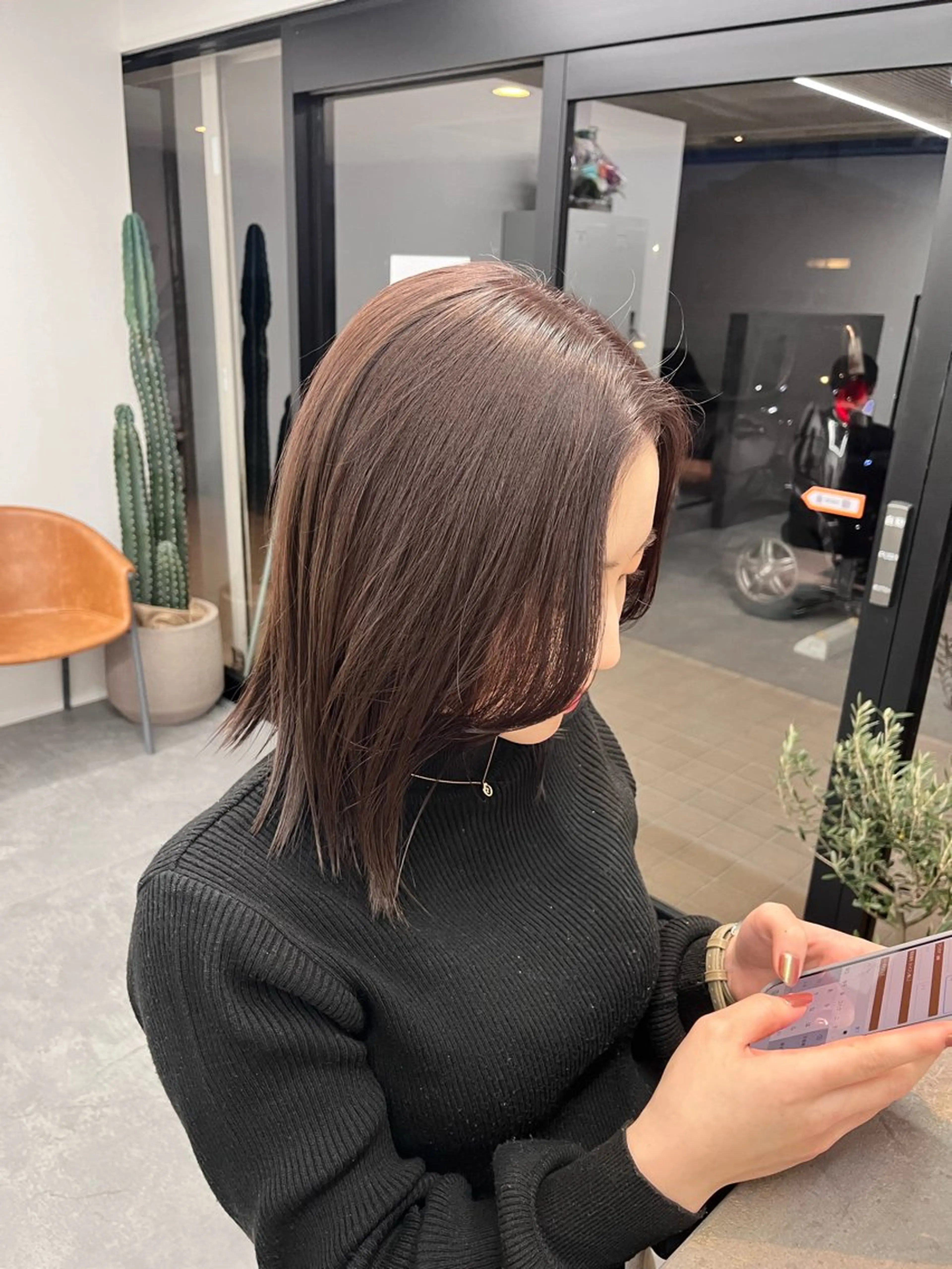 ミディアム カット ヘアカラー hair salon SILLO.のヘアスタイル
