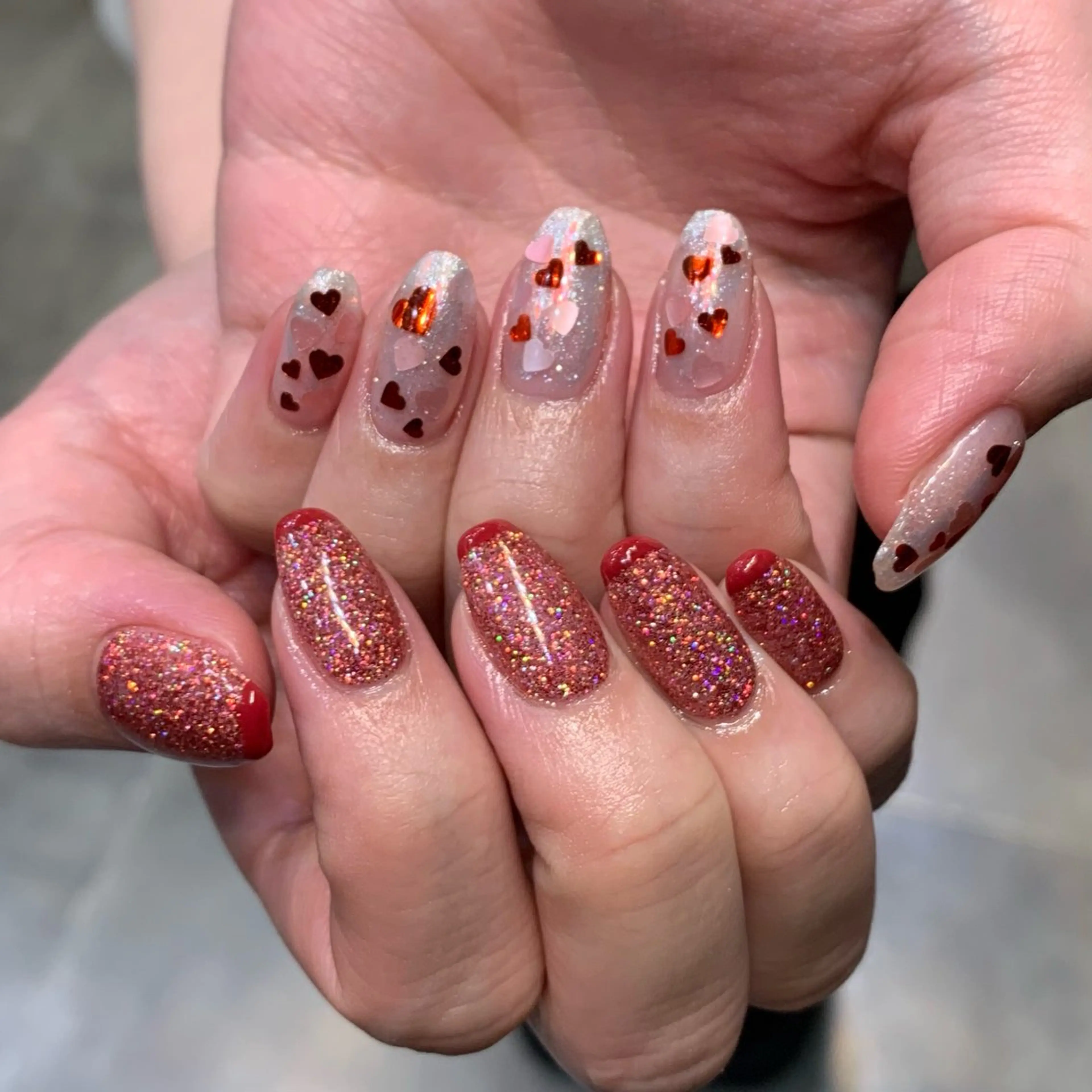 ネイル ハート YUKIMO🍎名駅 /ニュアンスのネイルデザイン