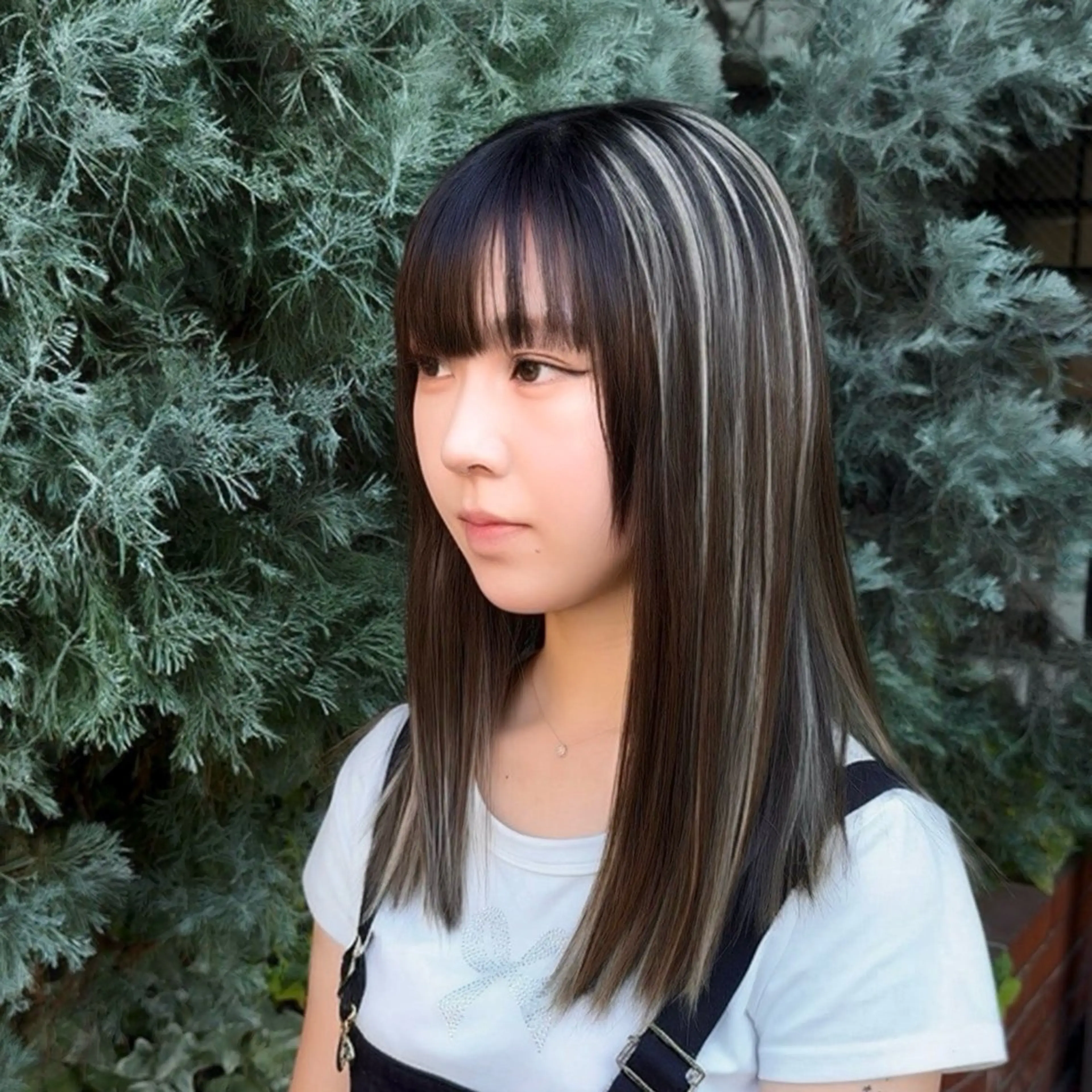 セミロング カラー ハイライトカラー 3Dハイライト ハイライト Cure2所属・🌈白いハイライト 🌈 🐶ノザワ🐶のヘアスタイル