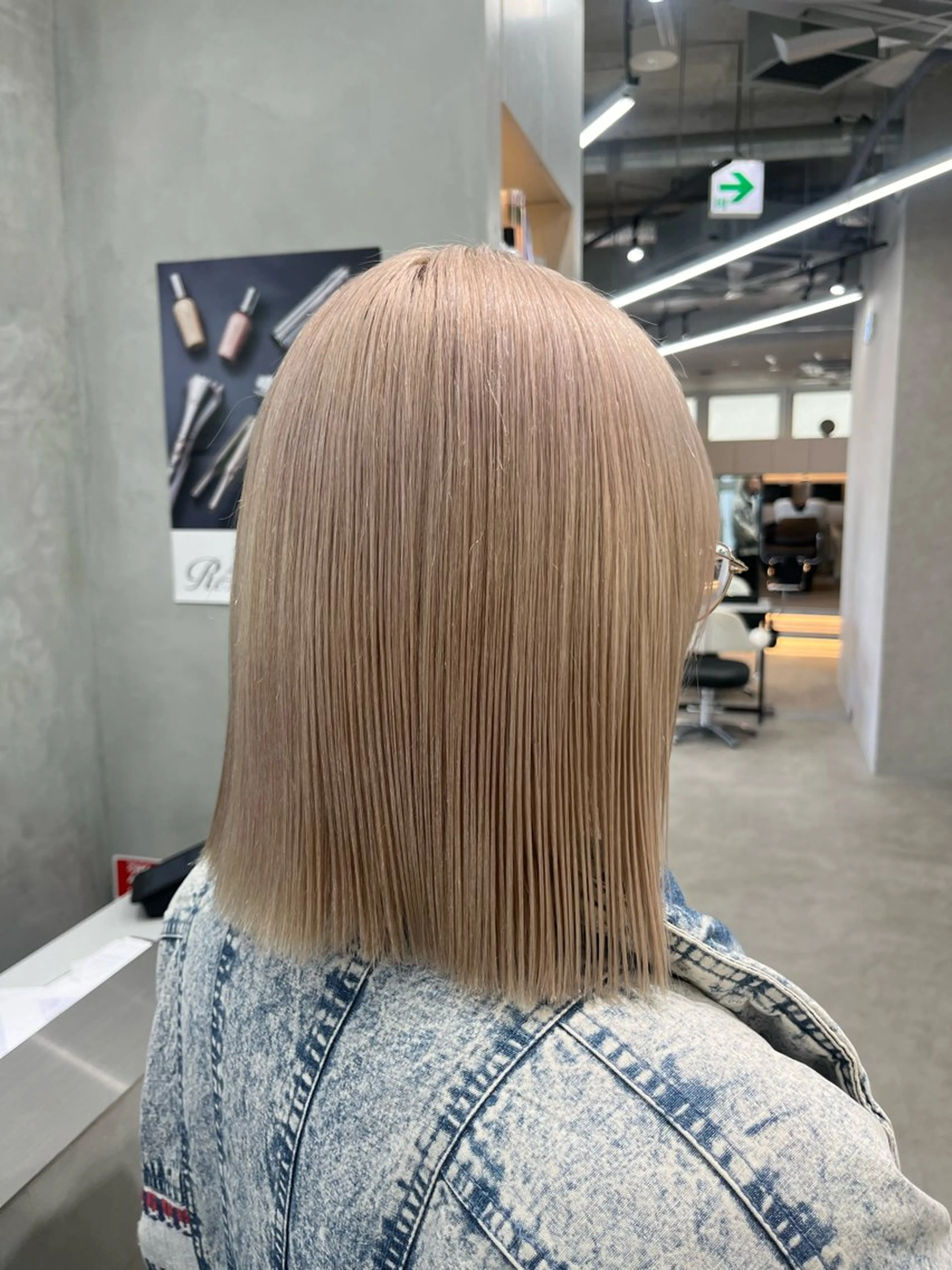 カラー ベージュカラー ホワイトベージュ ヘアカラー カット¥1100 / 𝙍𝙪𝙣𝙖⟡.のヘアスタイル