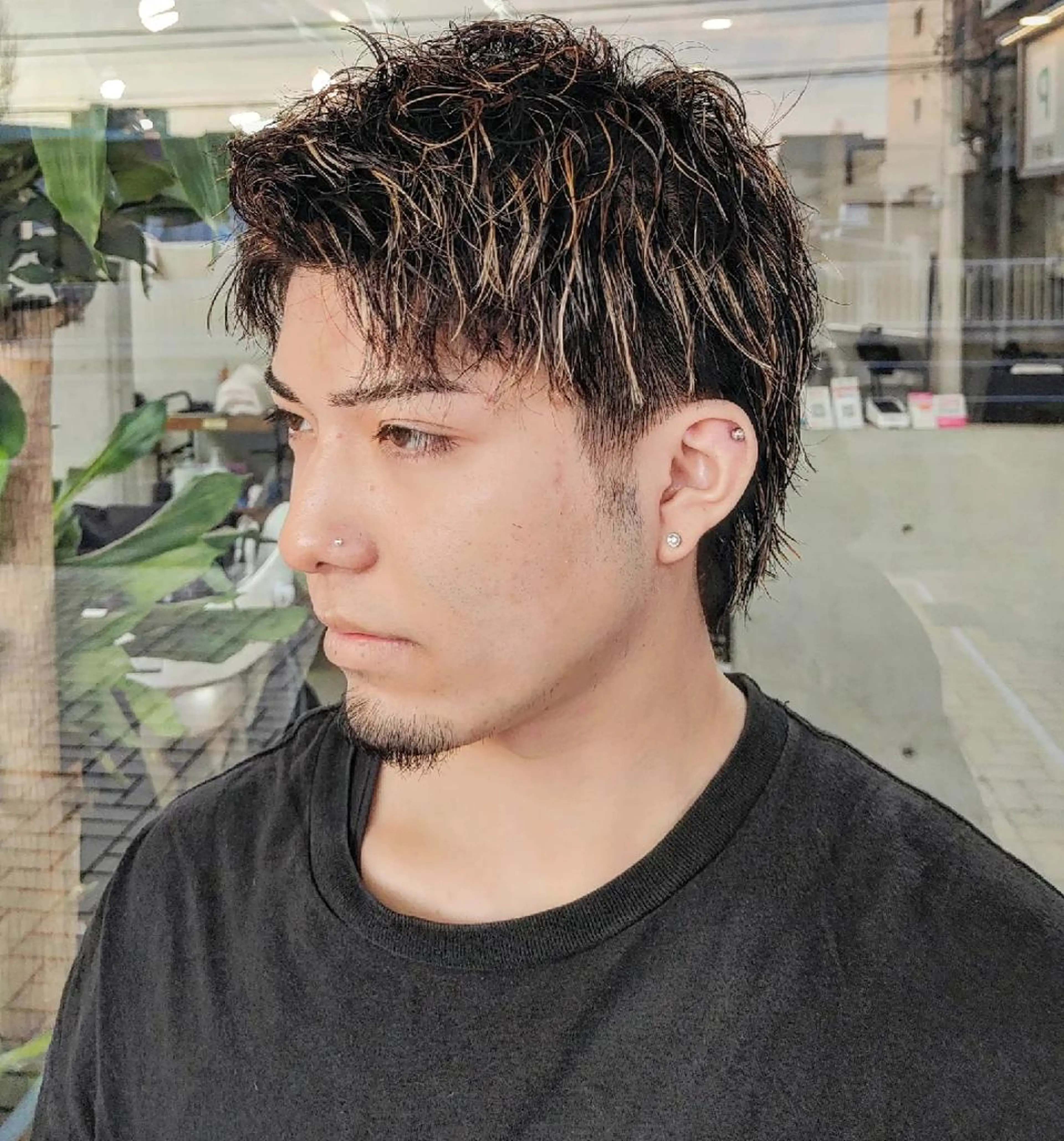 ショート カラー メンズ メンズハイライト ハイライトカラー ハイライト カット ヘアカラー 【メンズ専門】 田口雄也のヘアスタイル