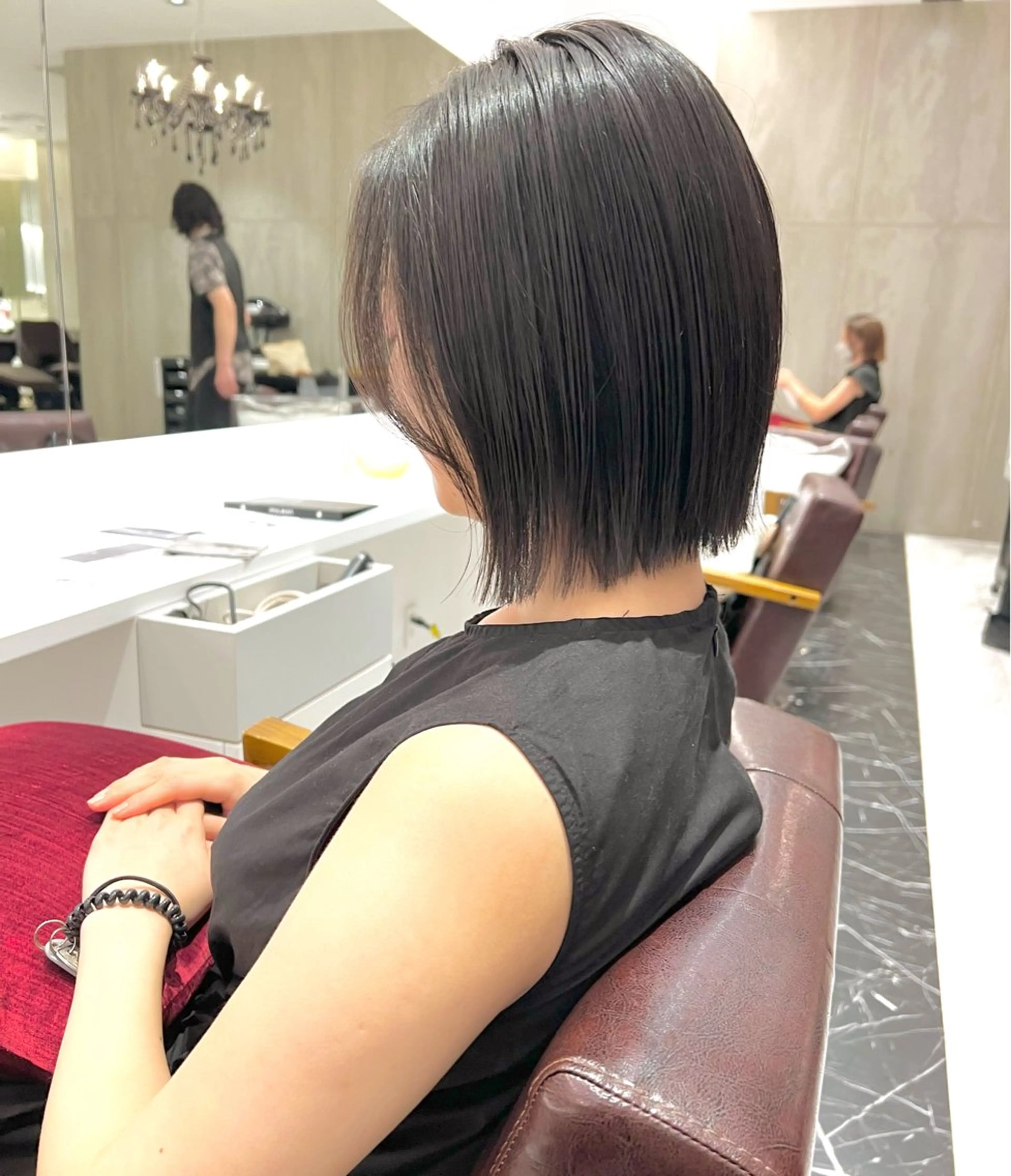 ショート カラー ボブ カット ヘアカラー matsuno ayumiのヘアスタイル