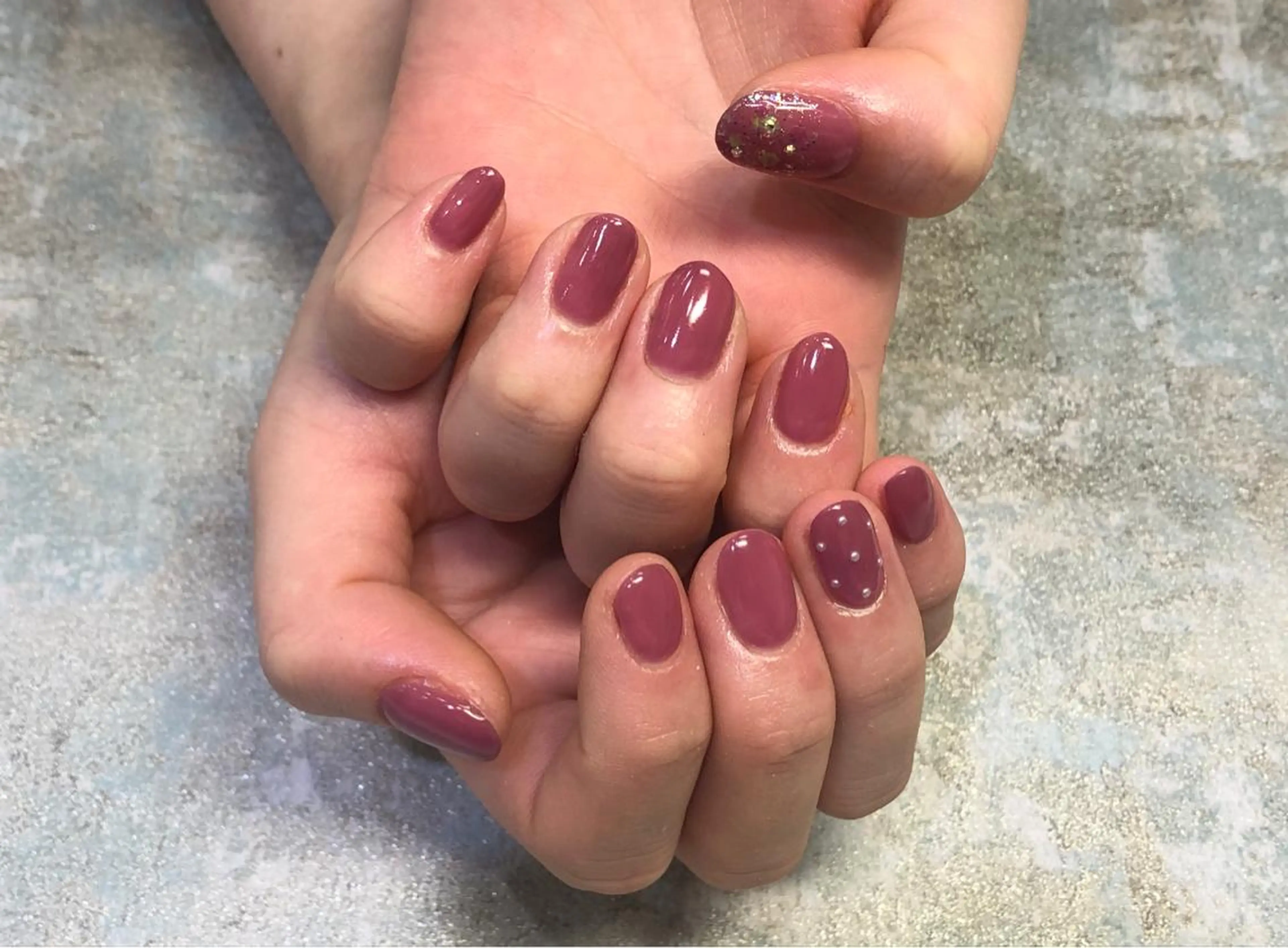 ネイル アートネイル ワンカラーネイル ピンク ハンドネイル fairy 村居 愛香のネイルデザイン