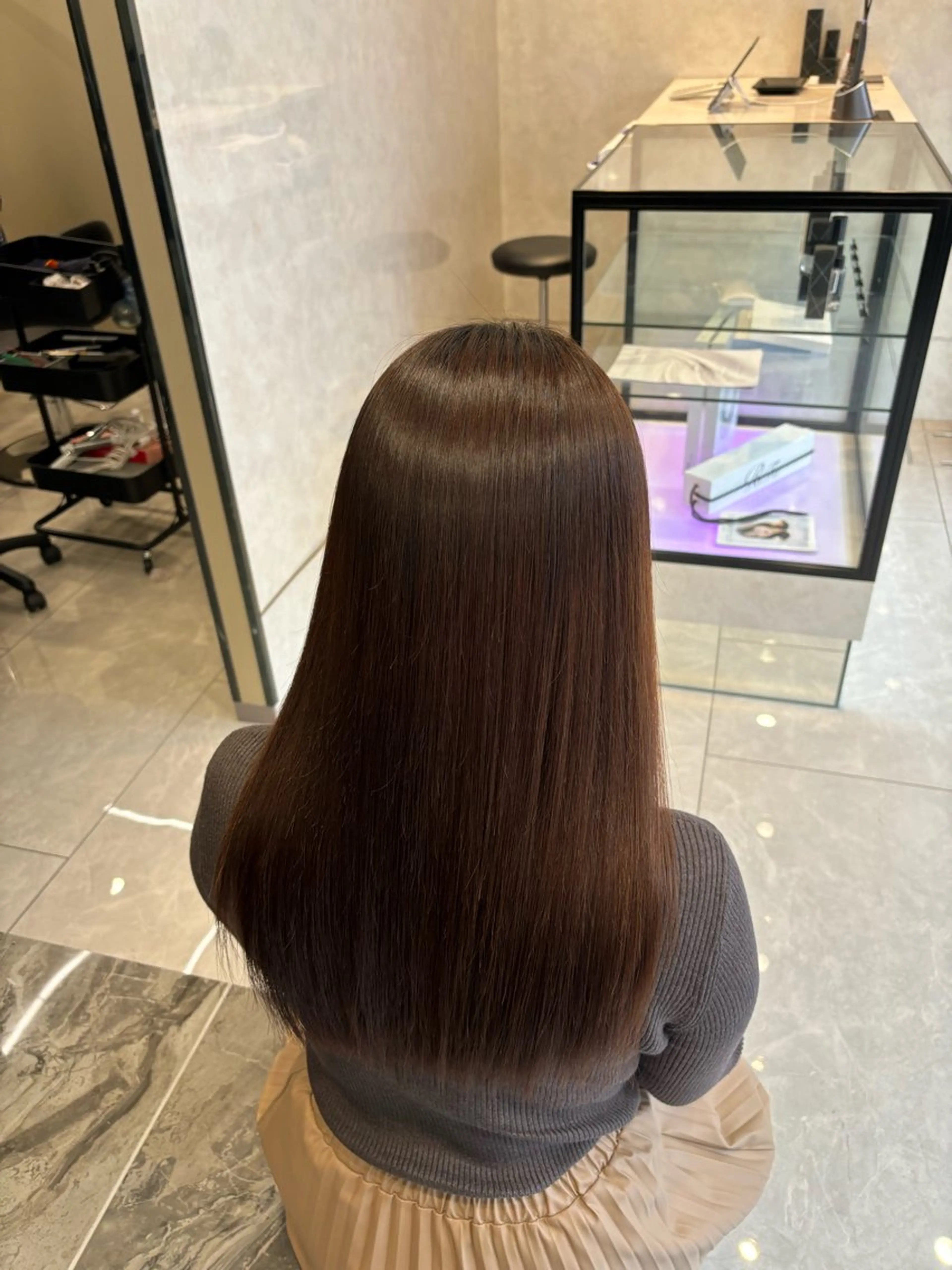 ロング 縮毛矯正 ハルキミナトジャパン所属・藤田優介 [大宮/縮毛矯正]のヘアスタイル