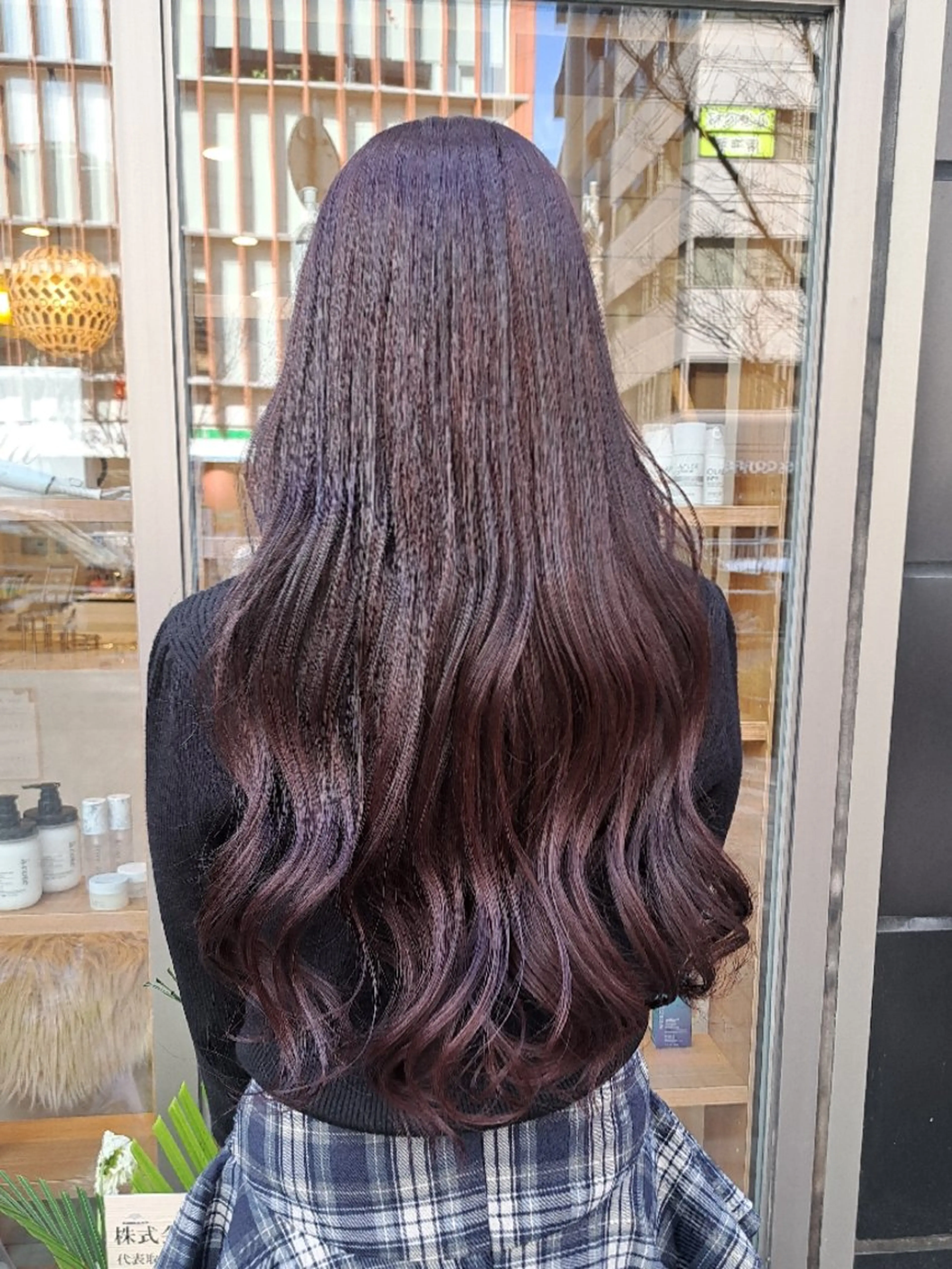 ロング カラー ブリーチ ラベンダーカラー ブリーチなしカラー ピンクカラー ピンクラベンダー ヘアカラー 渋谷/暖色カラー/ Miyuのヘアスタイル