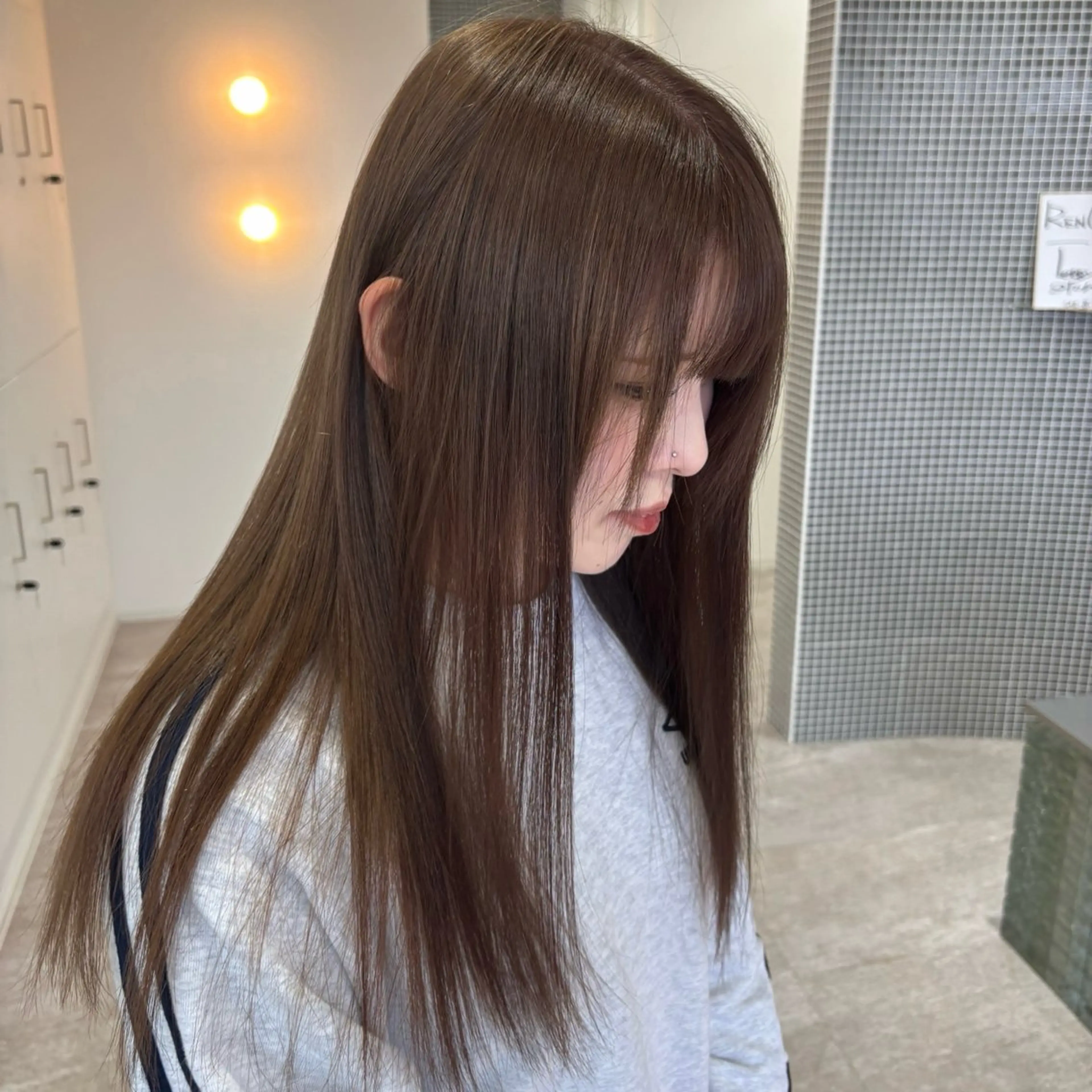 セミロング カット ヘアカラー トリートメント RENO /櫻井 まおのヘアスタイル