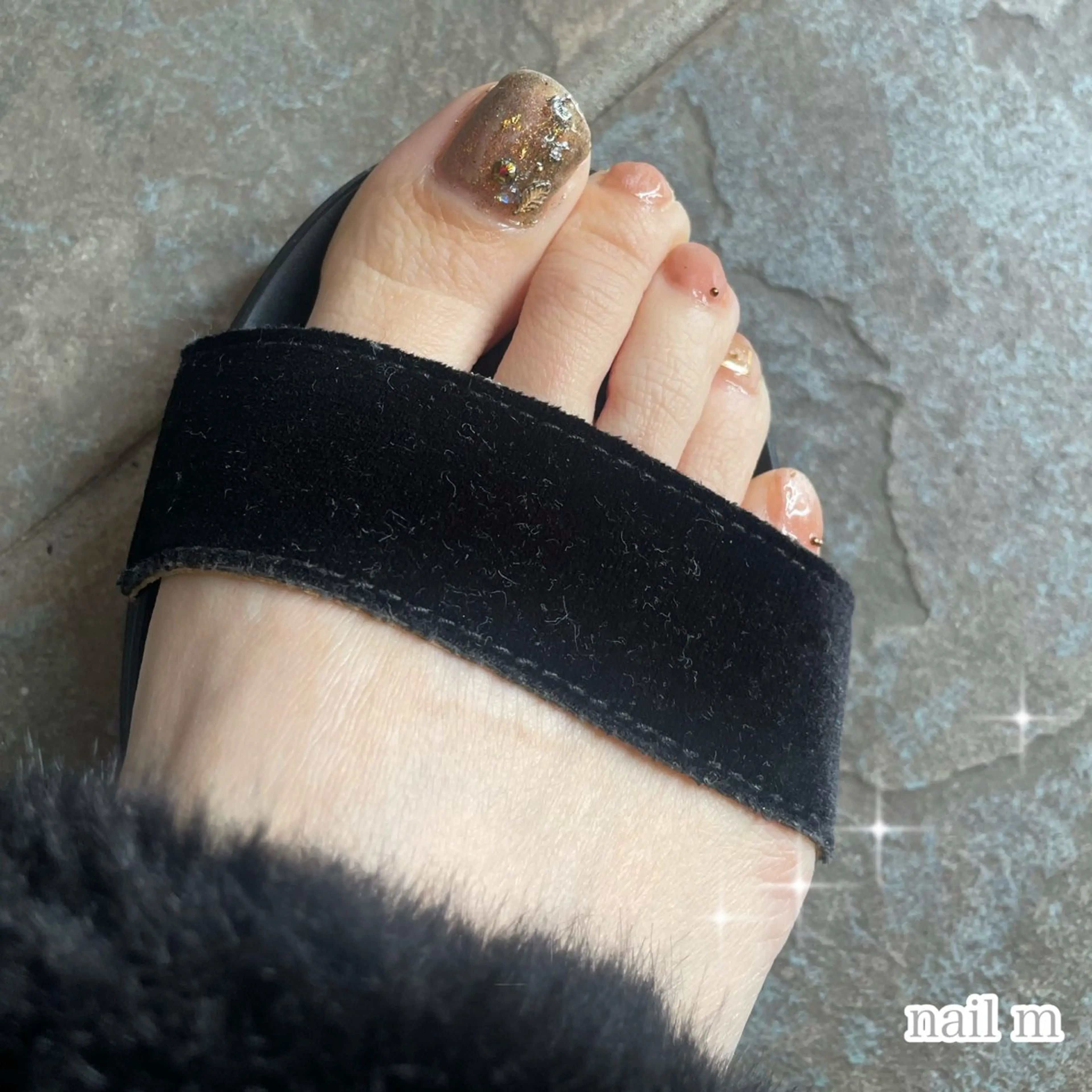 ネイル フットネイル ジェルネイル マグネットネイル シンプルネイル NAIL★M 真紀のネイルデザイン