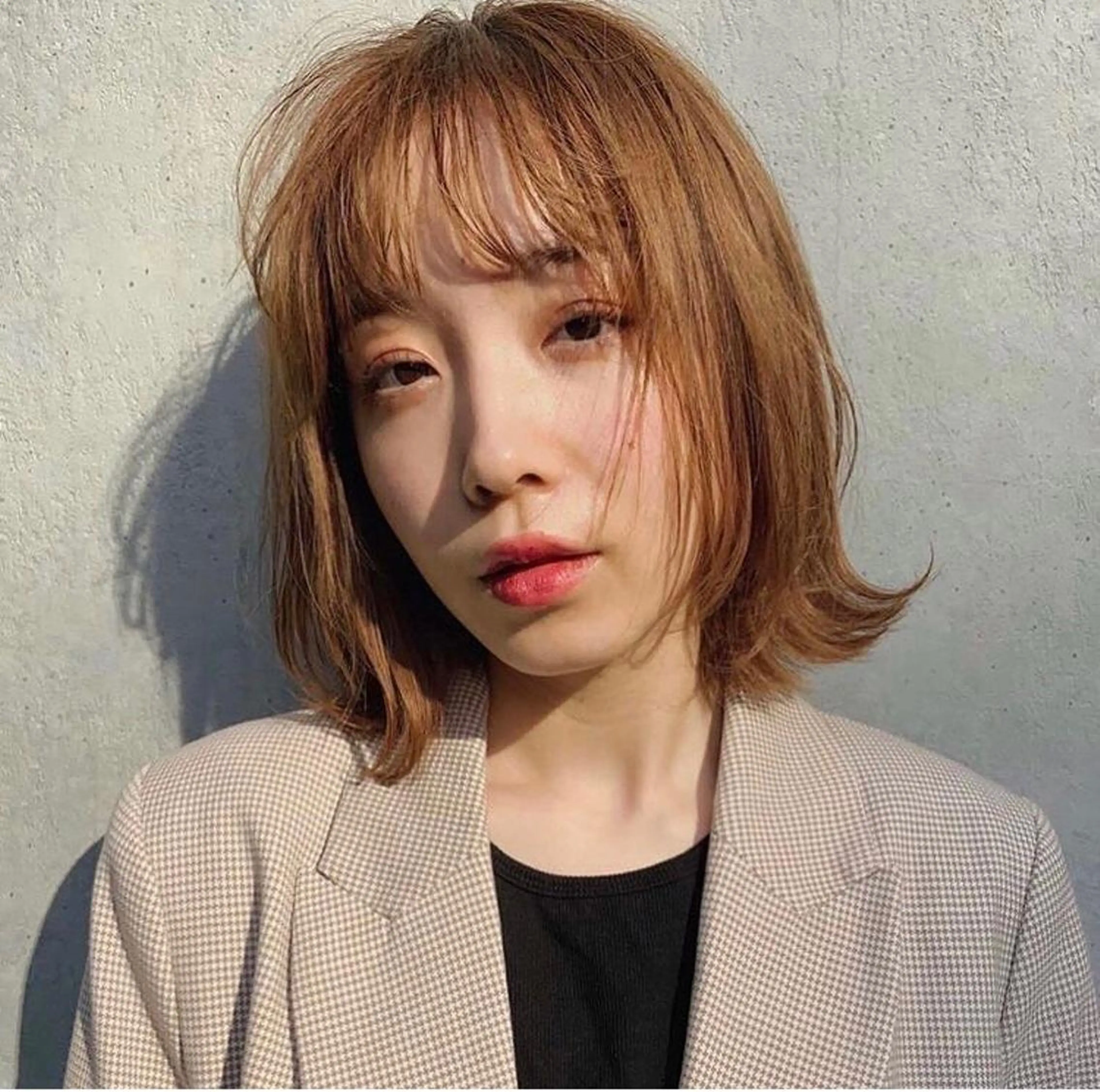 ミディアム カラー 渋谷/韓国風 西原直樹のヘアスタイル