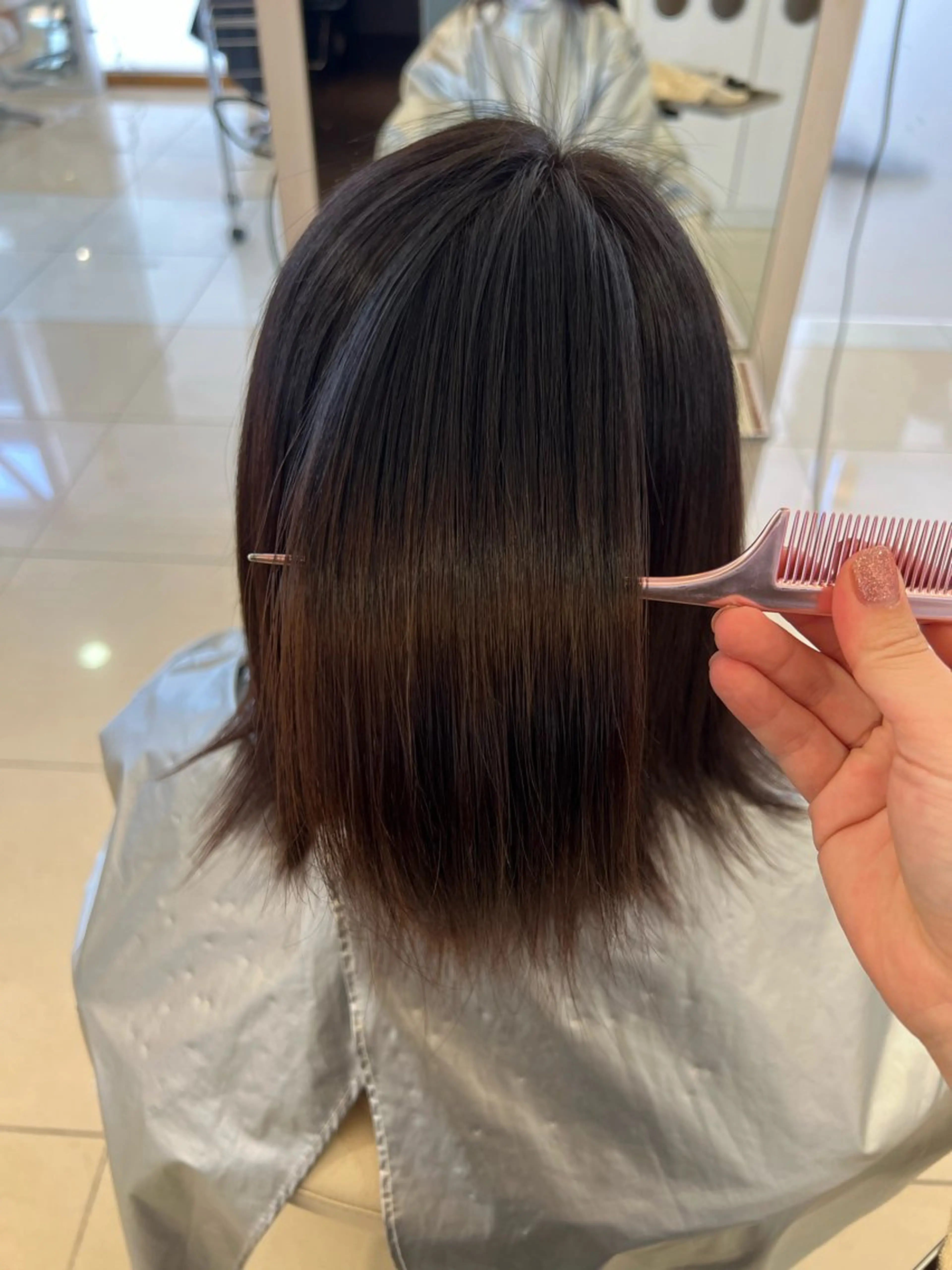 縮毛矯正 トリートメント 💎艶髪💎 田中ひなたのヘアスタイル