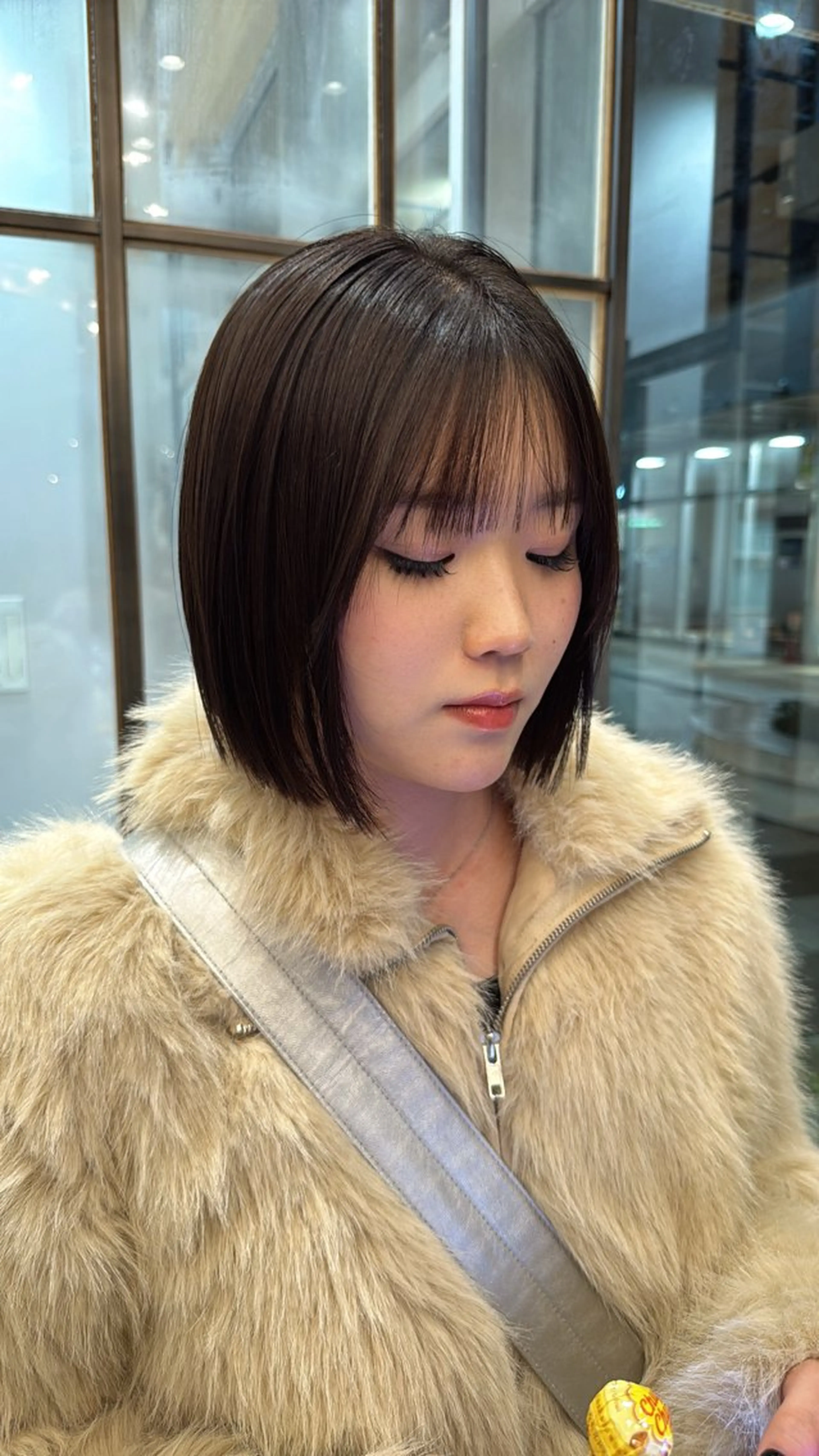 ショート ボブ カット パーマ レイヤーカット /momocaのヘアスタイル