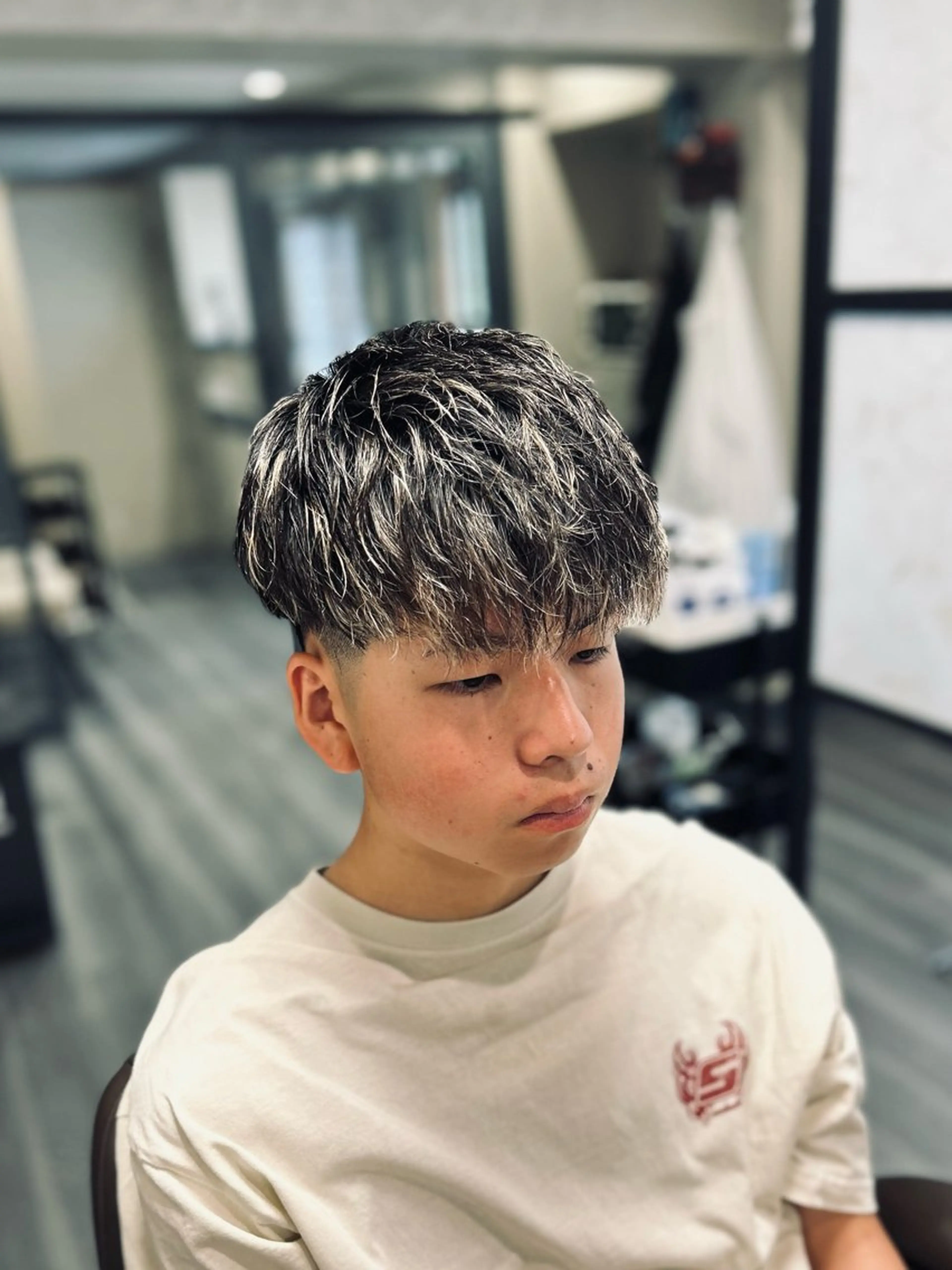 ショート メンズ メンズハイライト ハイライト カット メンズカット/ 雄大のヘアスタイル