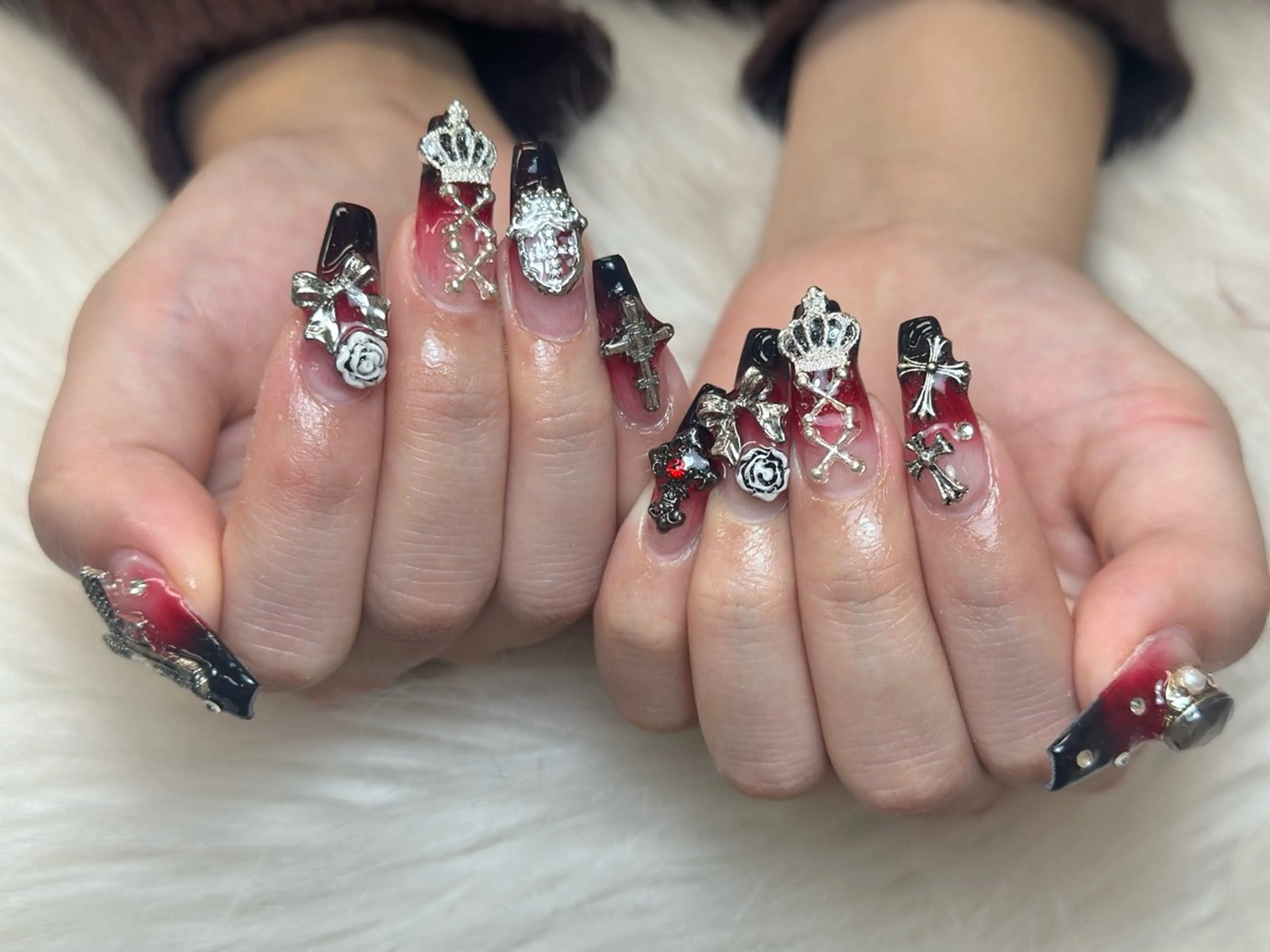 ネイル アートネイル ジェルネイル マグネットネイル ハンドネイル JennNail_ マオのネイルデザイン