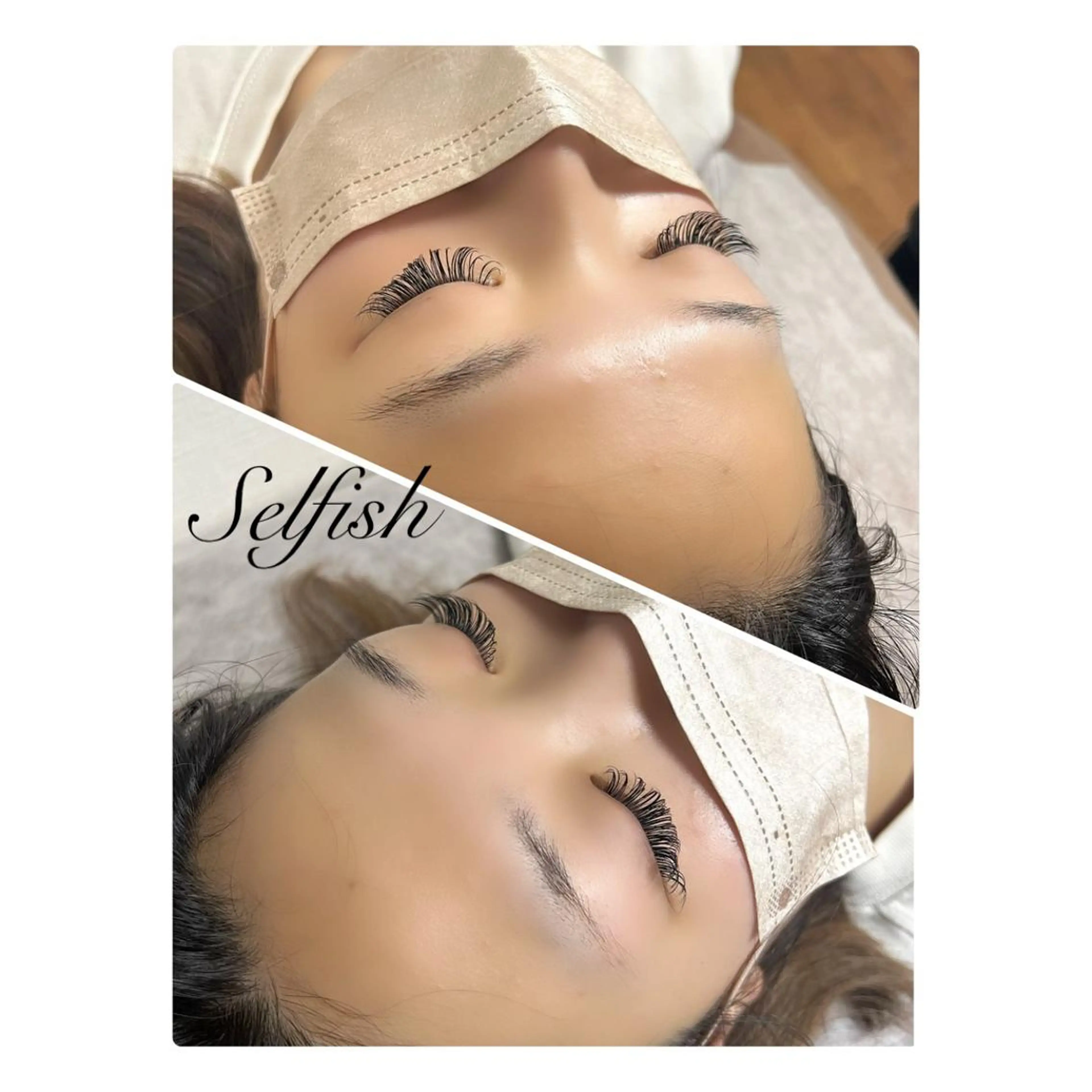 マツエク・マツパ 付け放題 フラットラッシュ マツエク eyelashsalonSelfish所属・. Selfishのマツエク・マツパデザイン