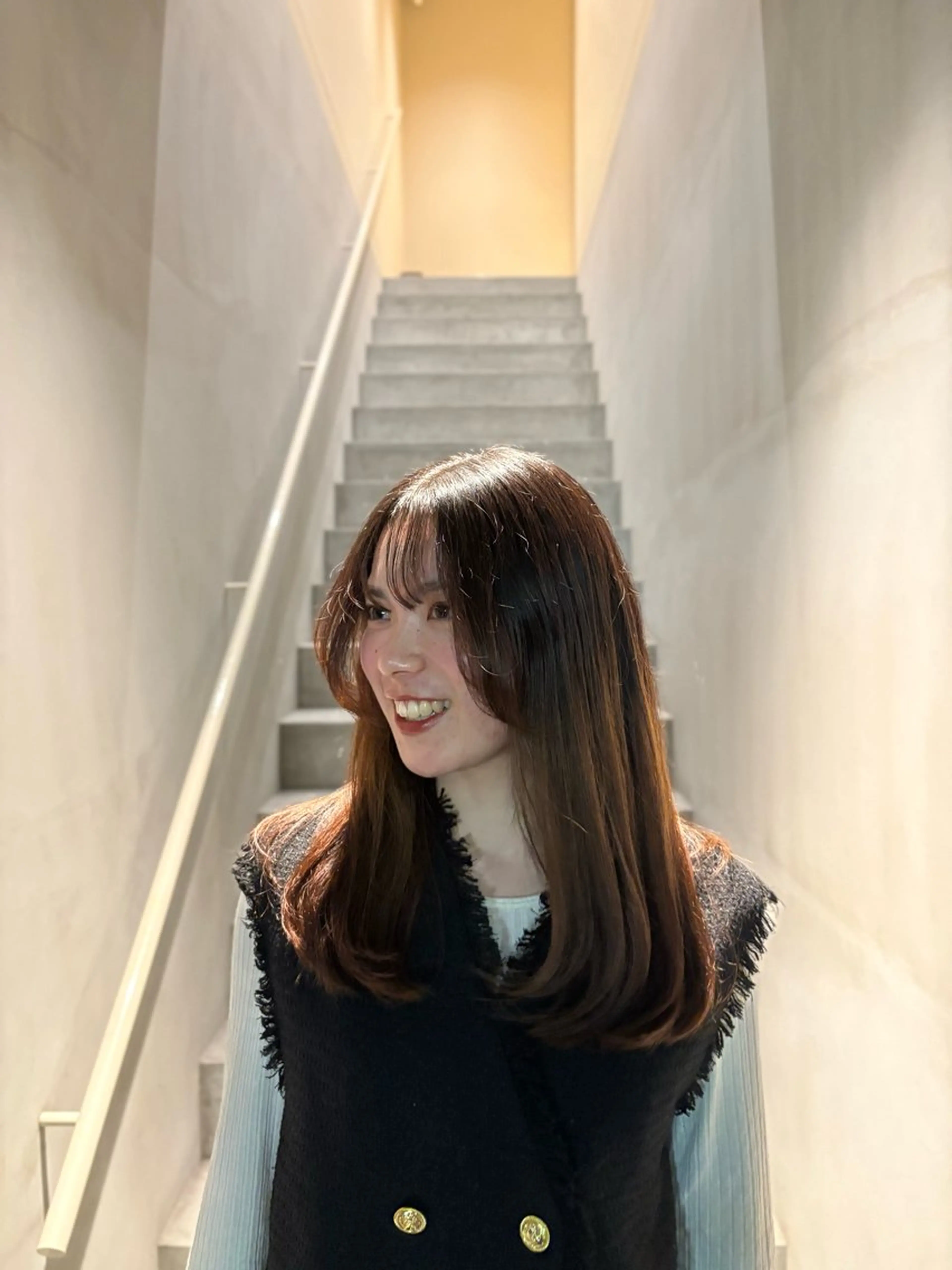 セミロング 北尾 斗唯のヘアスタイル