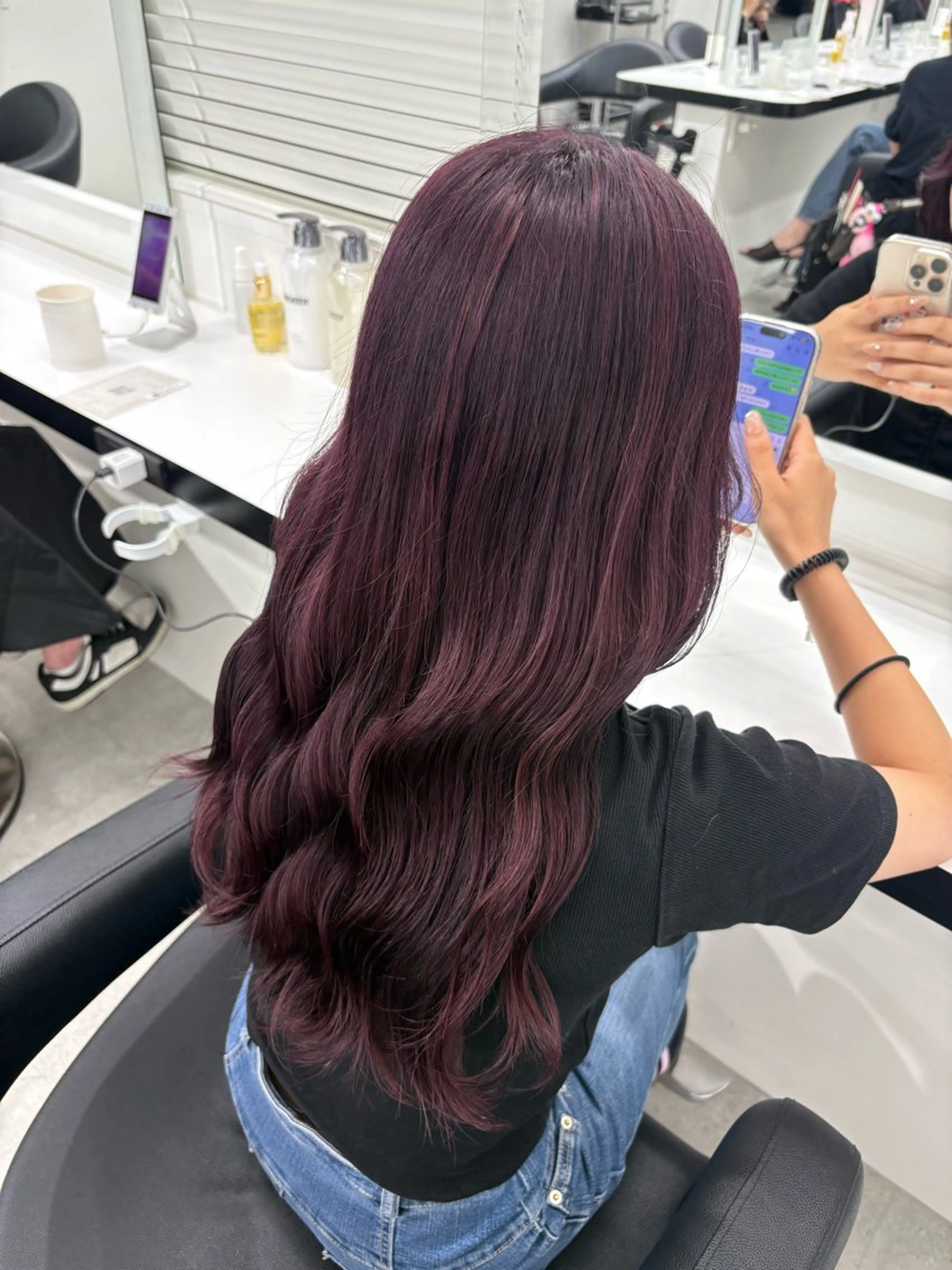 ロング カラー 韓国風艶カラー🪽 yuuna🪽🍨のヘアスタイル