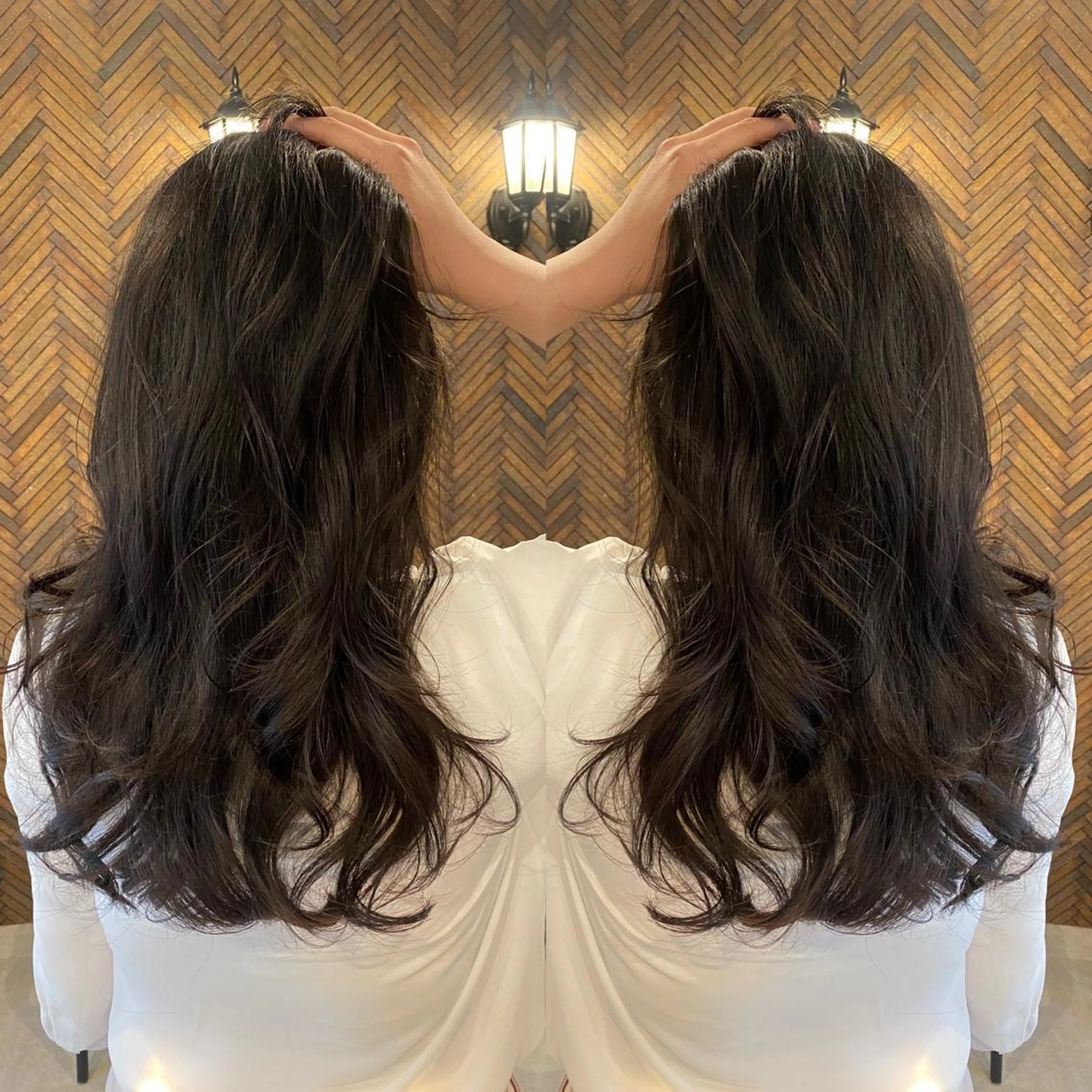 ロング カラー カット トリートメント tocca 💜石田愛結💜のヘアスタイル