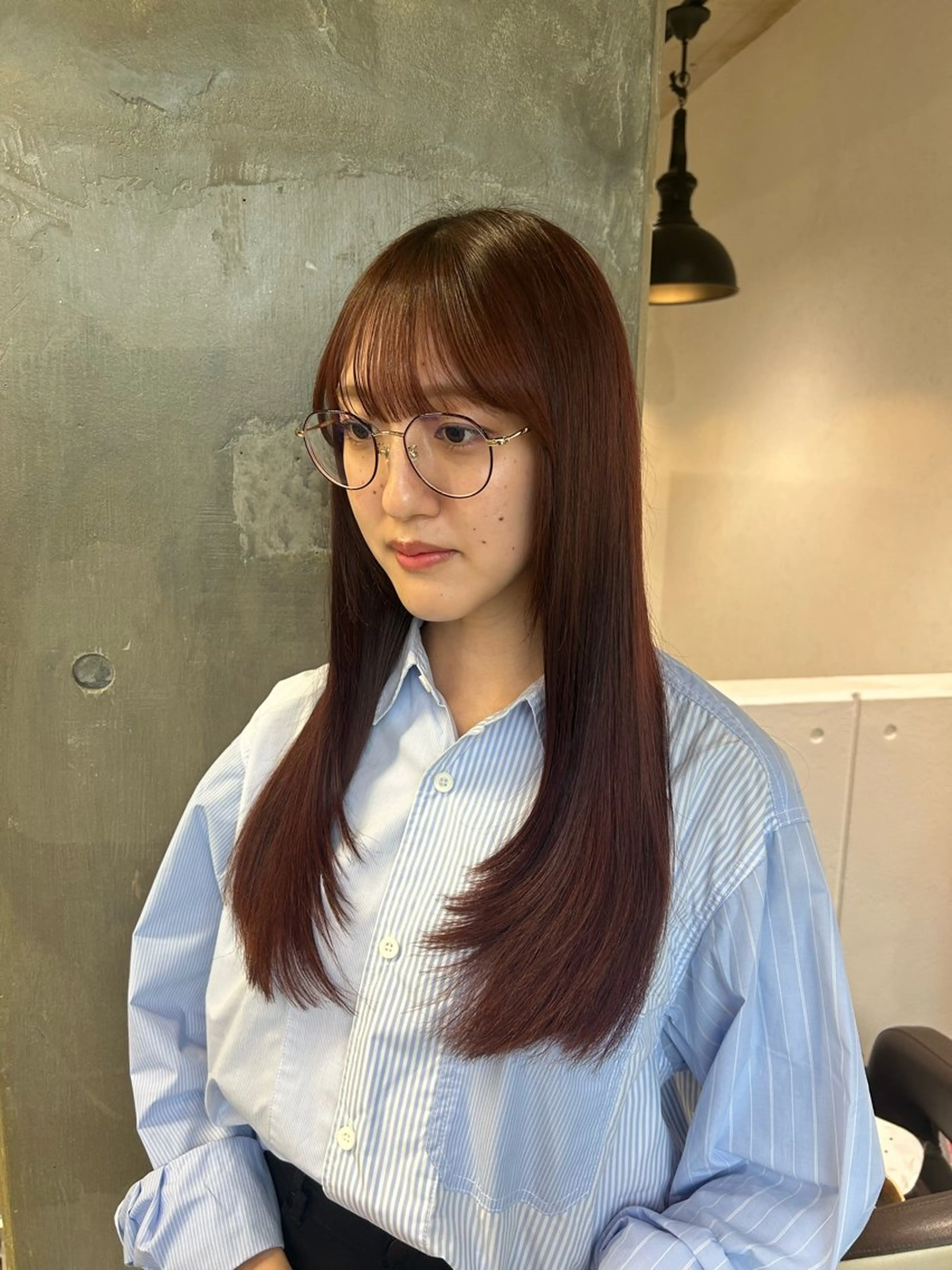 ロング カラー ブリーチ ピンクカラー レイヤーカット カット ヘアカラー トリートメント 透明感カラー🫧 /有野ひかりのヘアスタイル