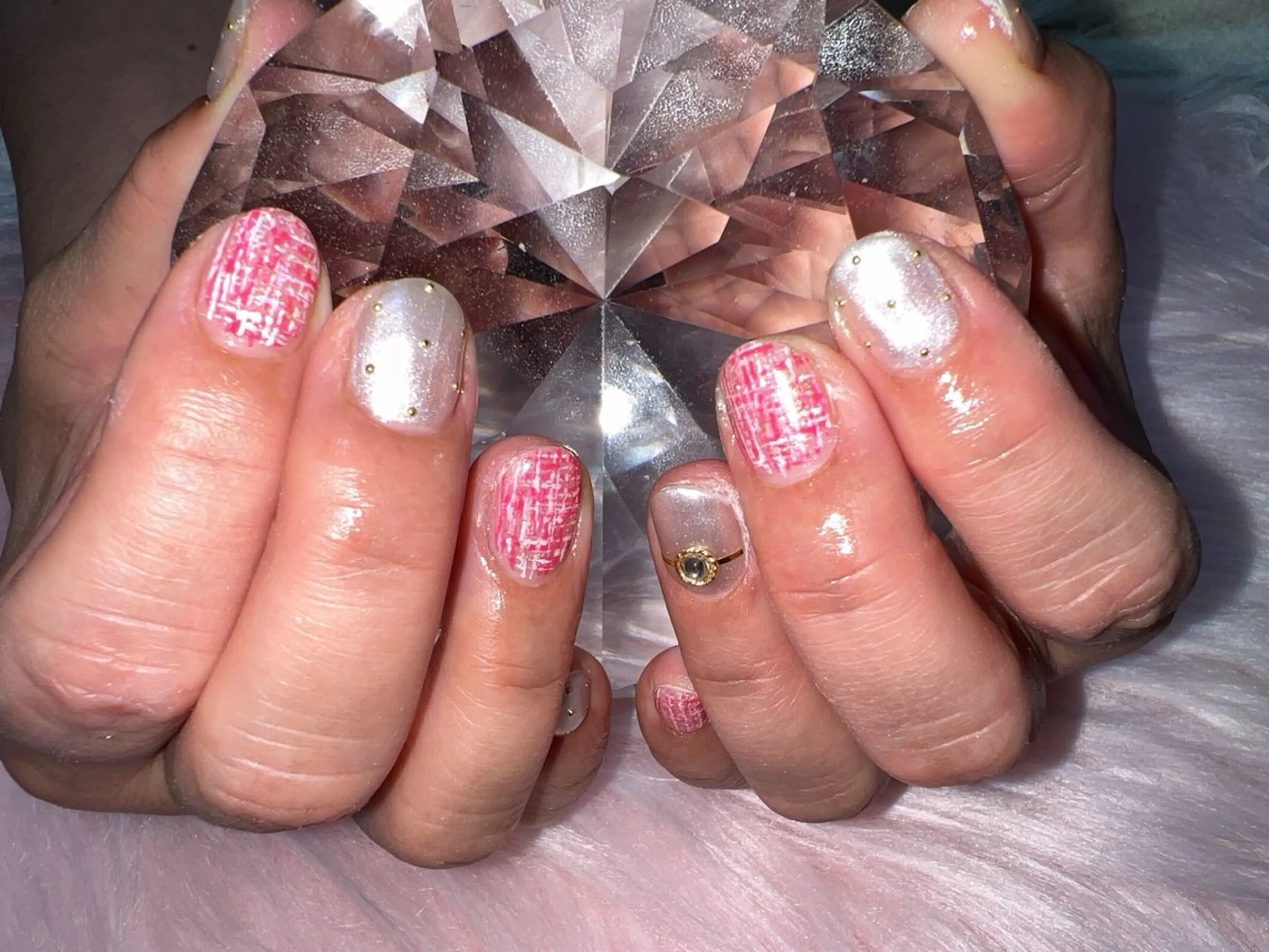 ネイル ツイードネイル coco nailのネイルデザイン