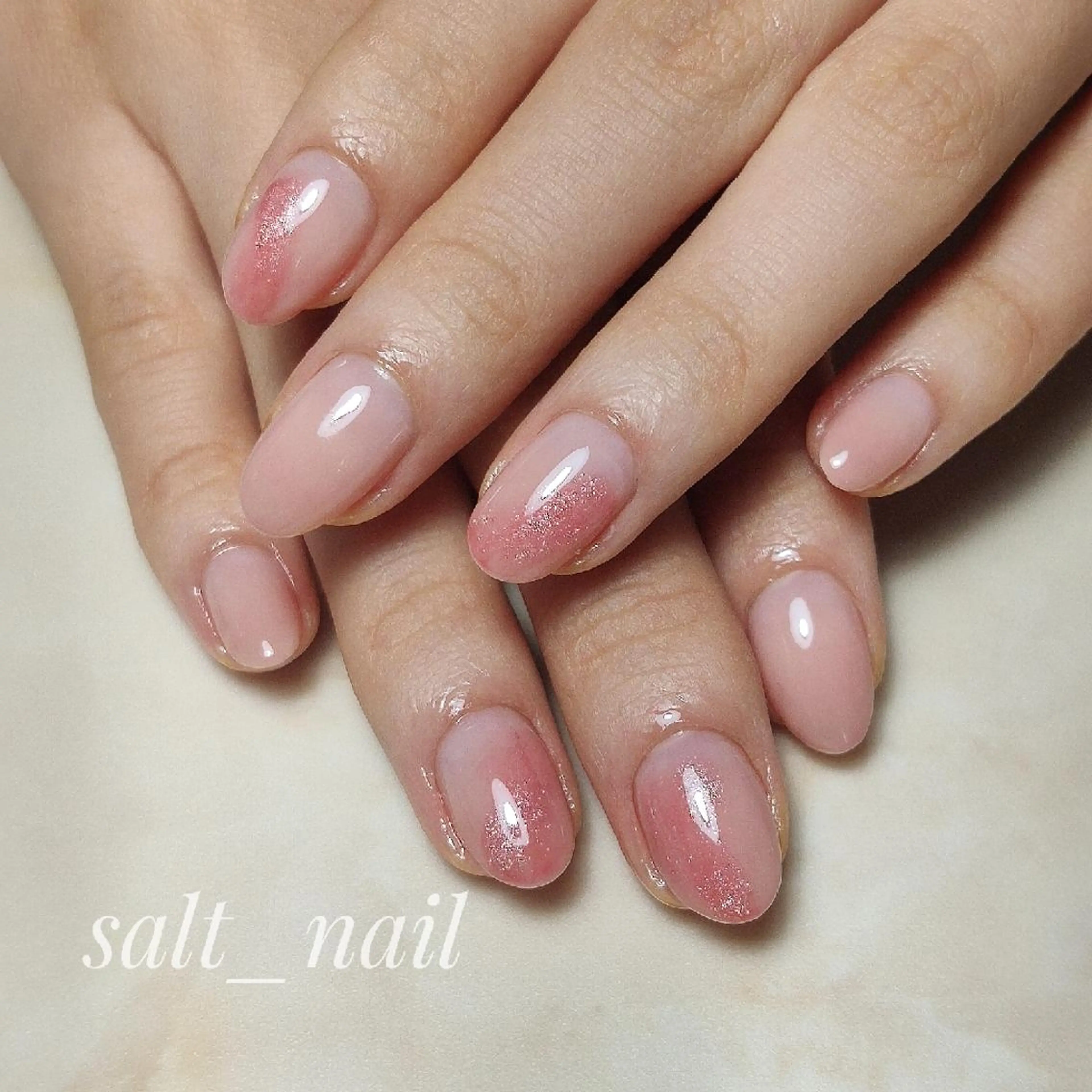 ネイル ニュアンスネイル 個人サロン saltnailのネイルデザイン