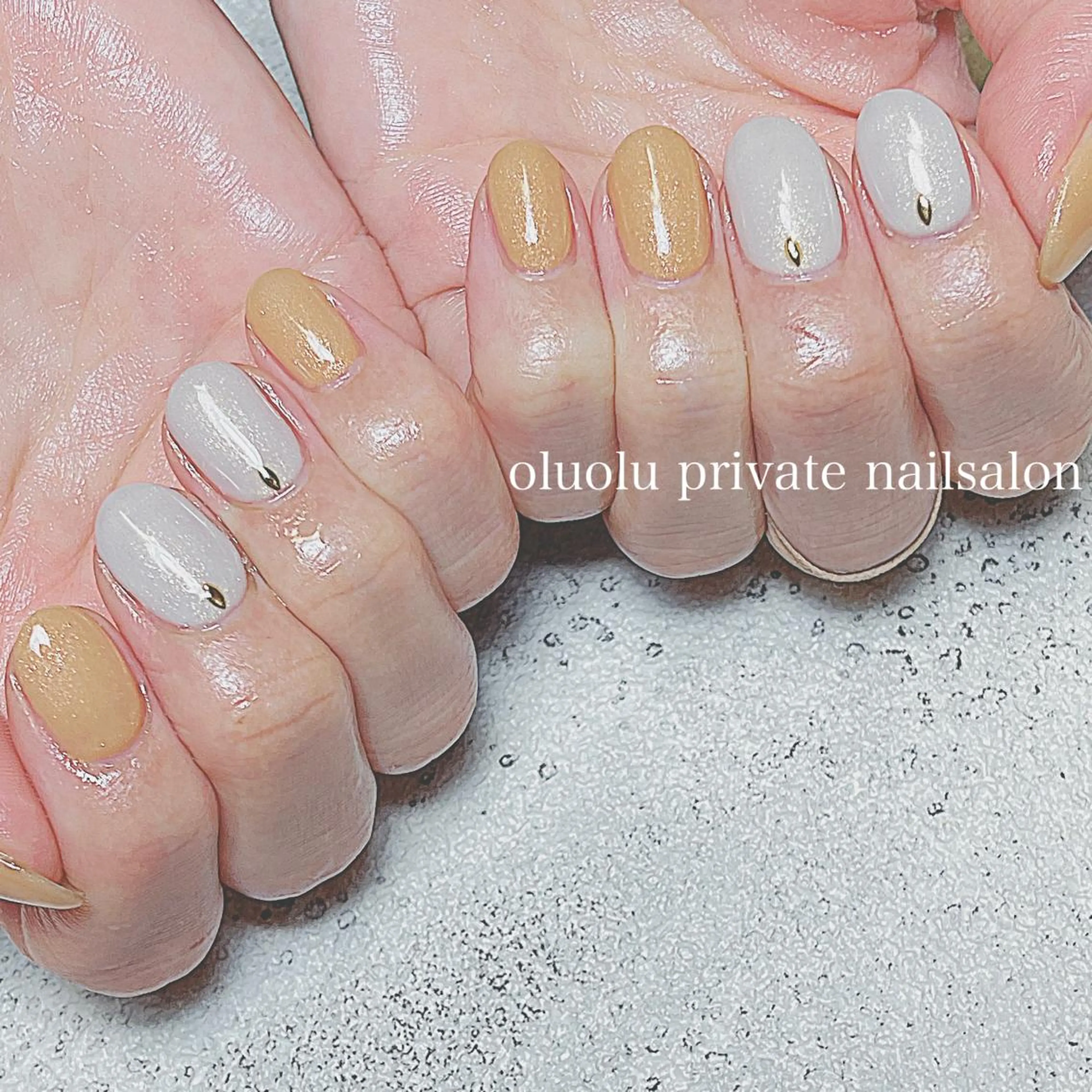 ネイル アートネイル フットネイル ニュアンスネイル オフィスネイル ワンカラーネイル ハンドネイル 大村 紬華のネイルデザイン