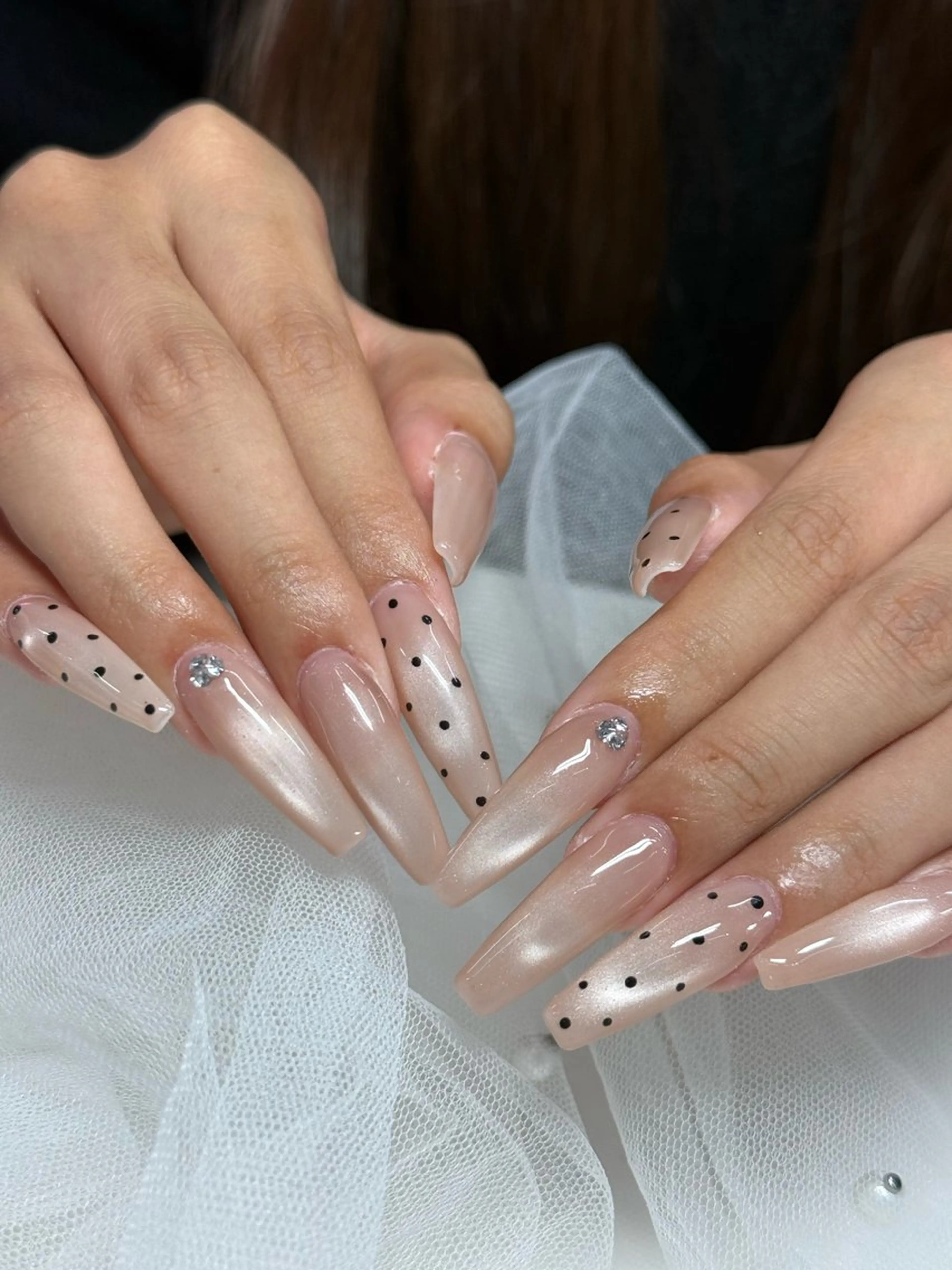 ネイル ロングネイル スカルプネイル ネイルチップ WOLTOKYO渋谷 yunaのネイルデザイン