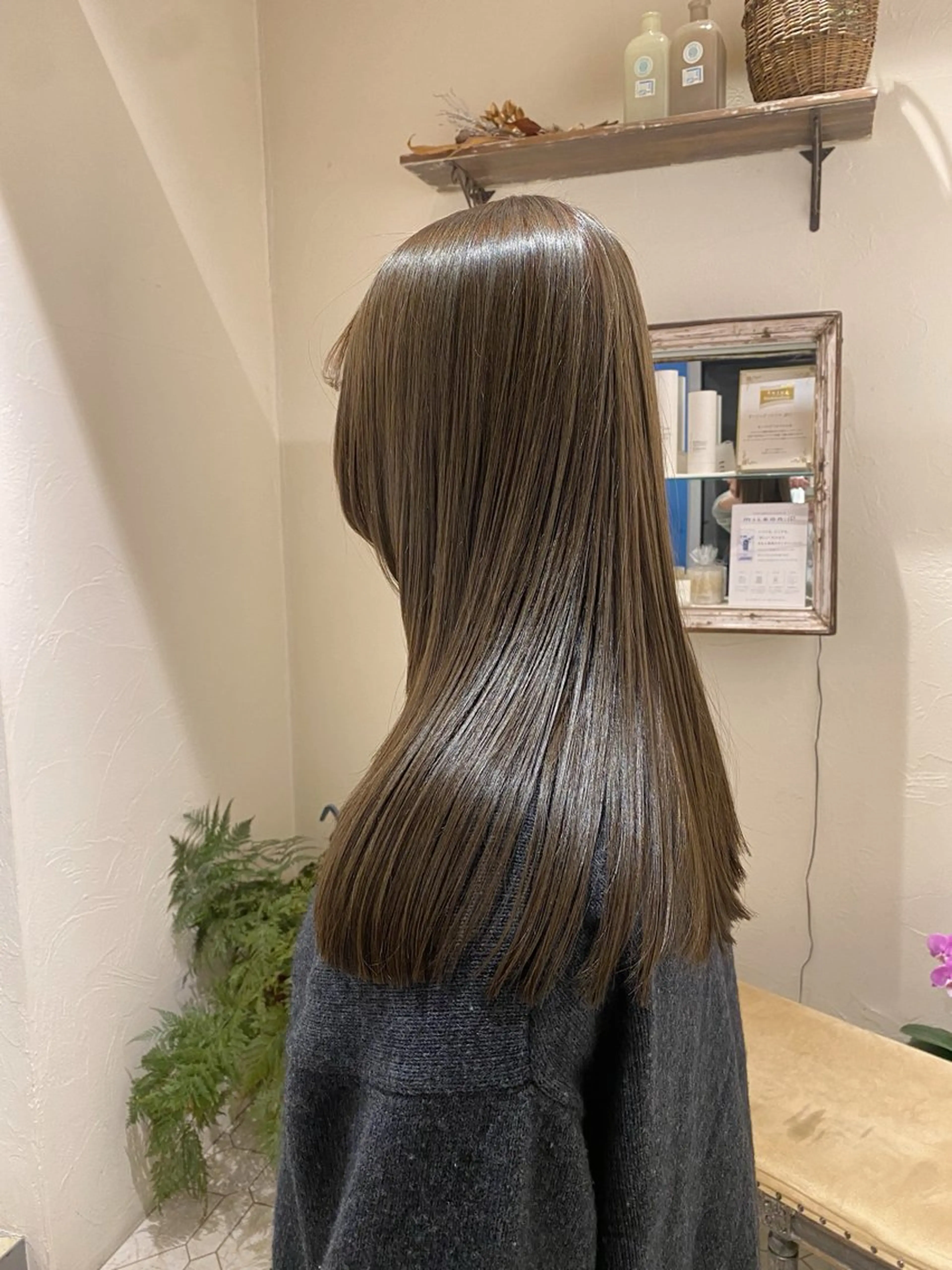 【✨12月限定🎄✨】カット＋酸性ストレート＋Aujua4stepトリートメント✨の写真