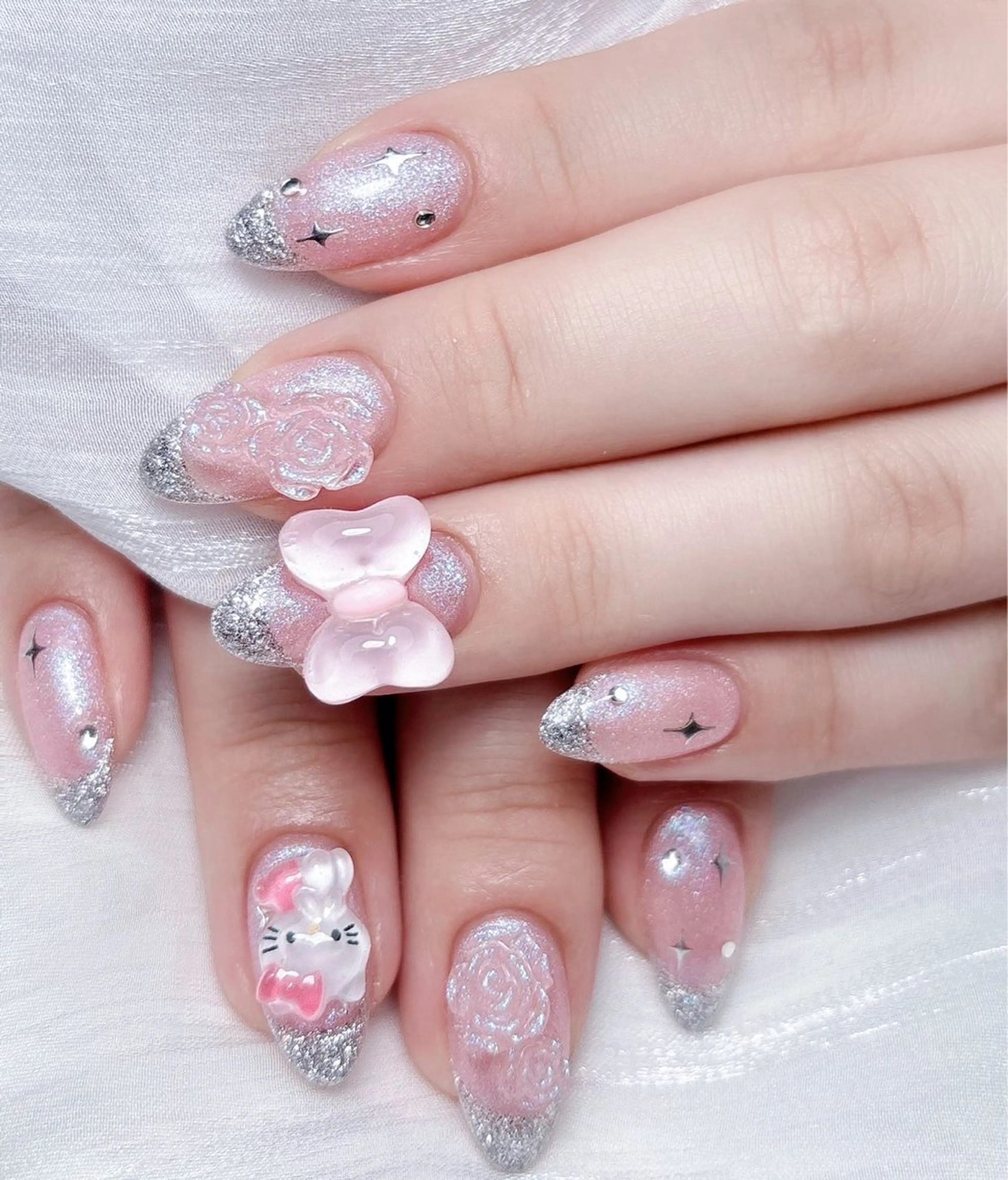 ネイル ハンドネイル M🌷nail 長さだし専門店のネイルデザイン