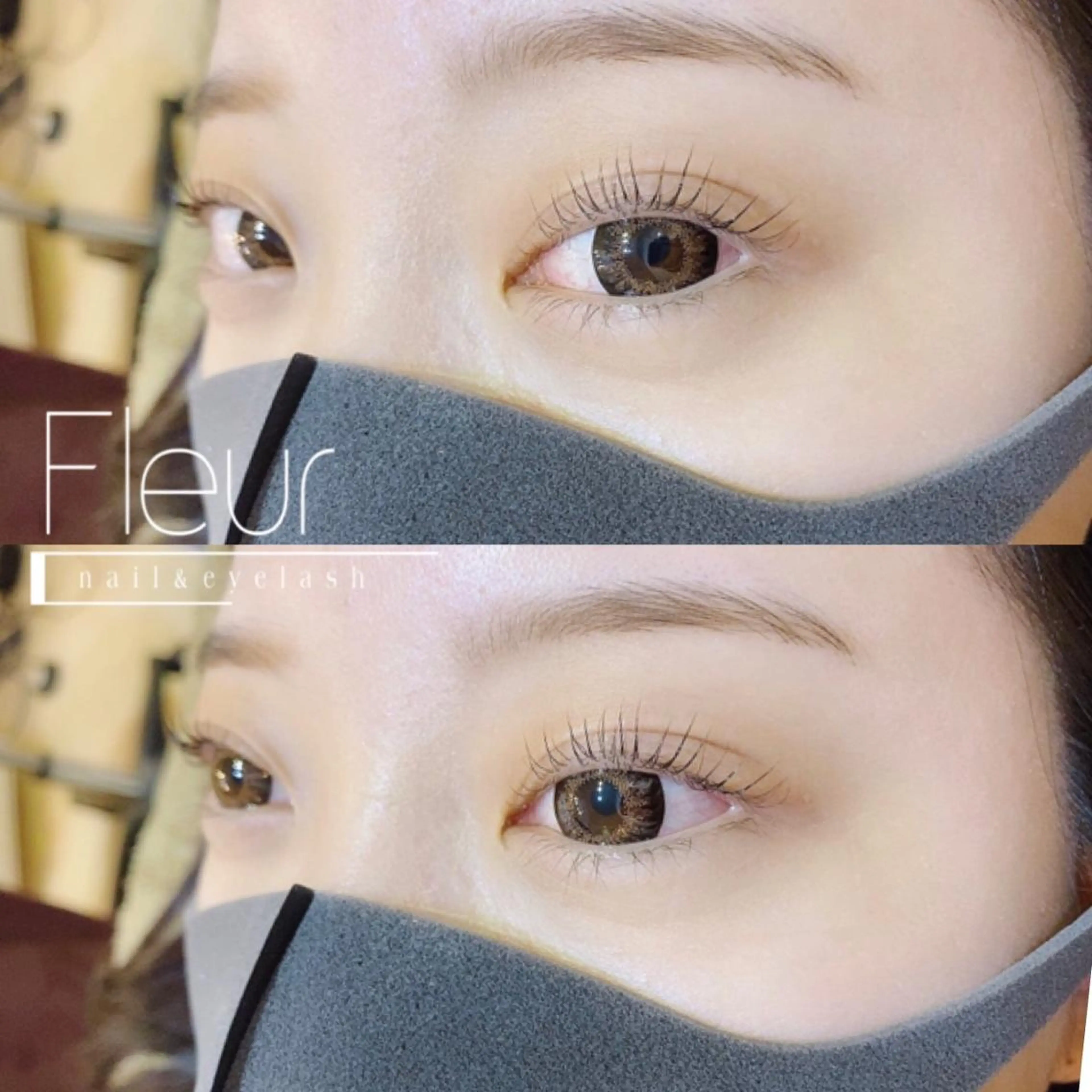 マツエク・マツパ Lカール パリジェンヌラッシュリフト フルール 池袋のマツエク・マツパデザイン