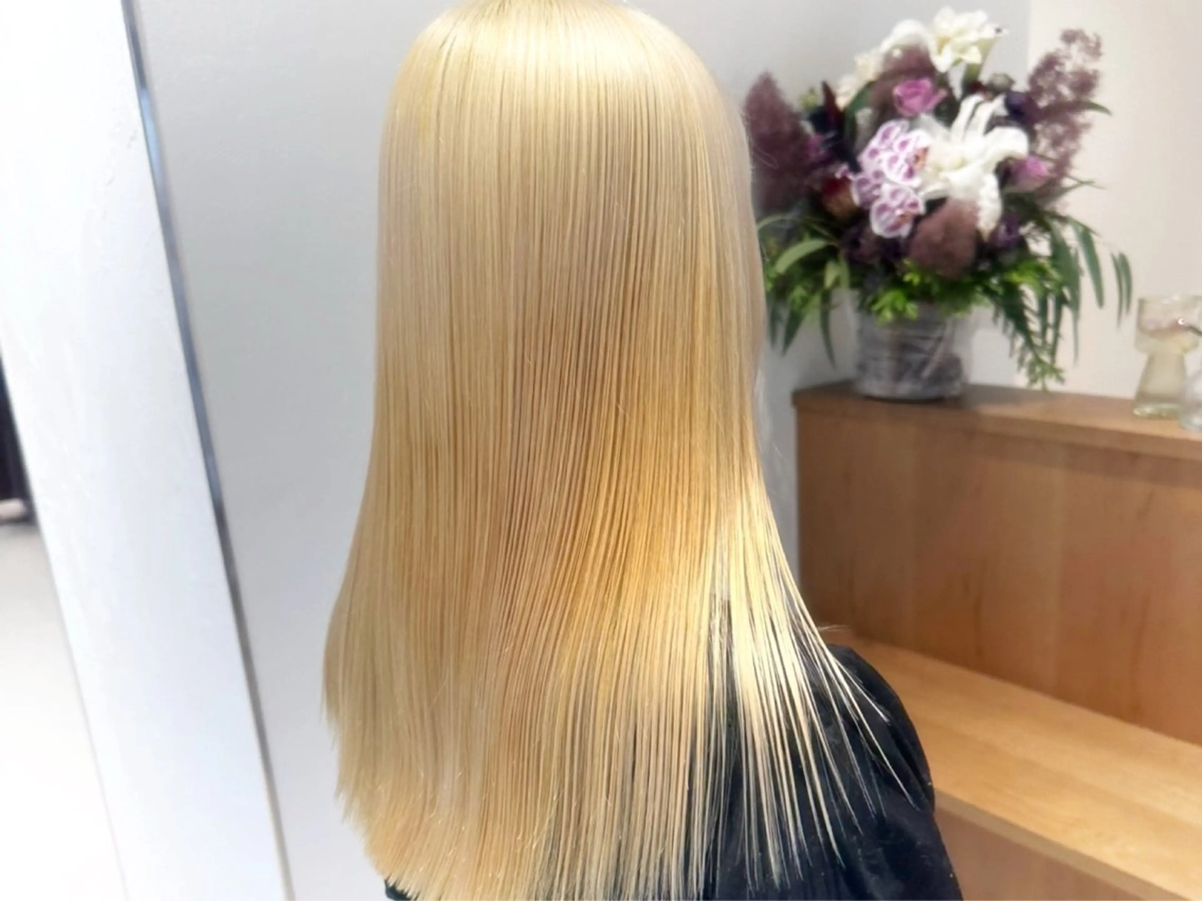 ロング カラー カット ヘアカラー トリートメント ハイトーン/エクステ /🎀YUINA🎀のヘアスタイル