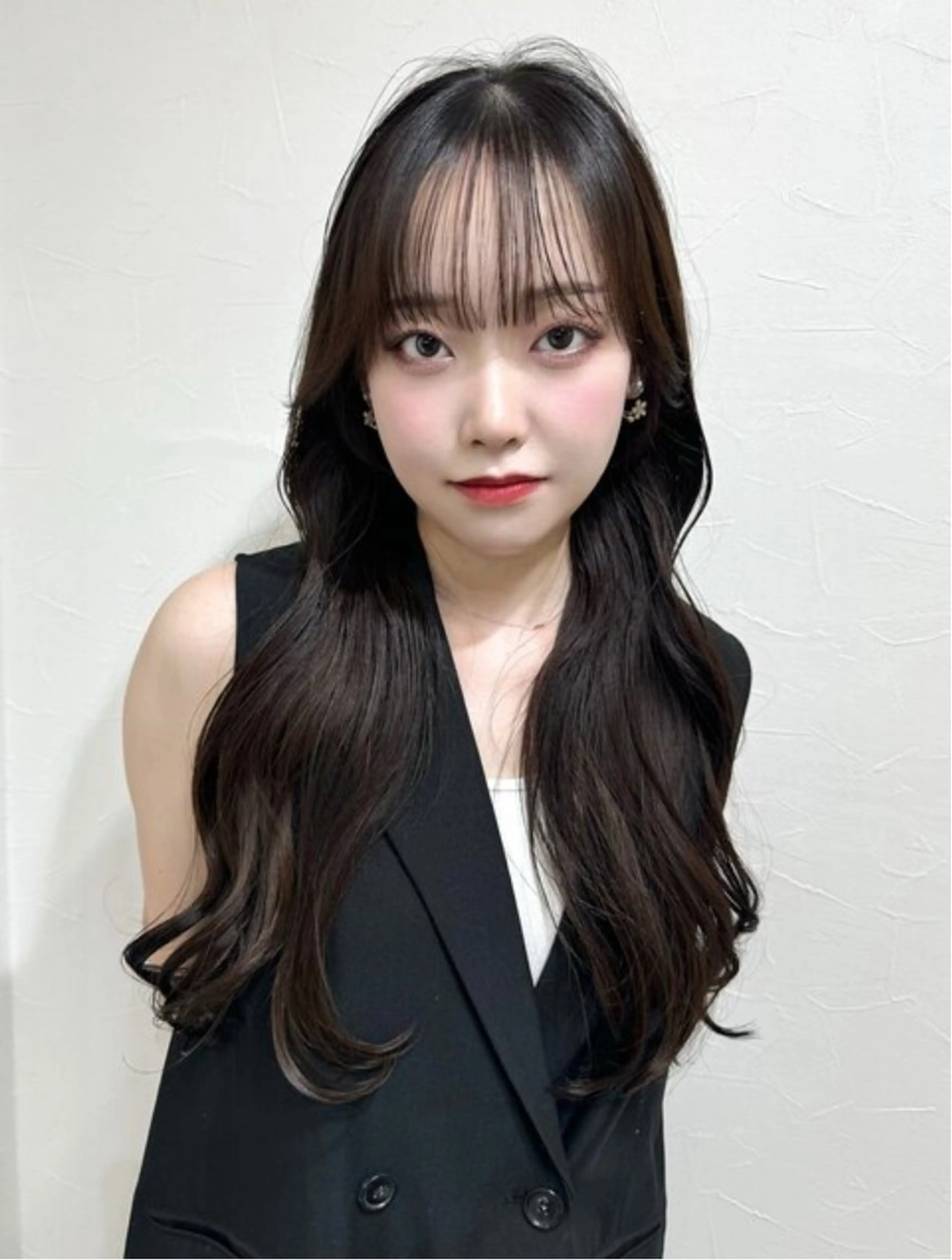 ロング カット ヘアカラー トリートメント レイヤー/韓国風 三好悠生のヘアスタイル