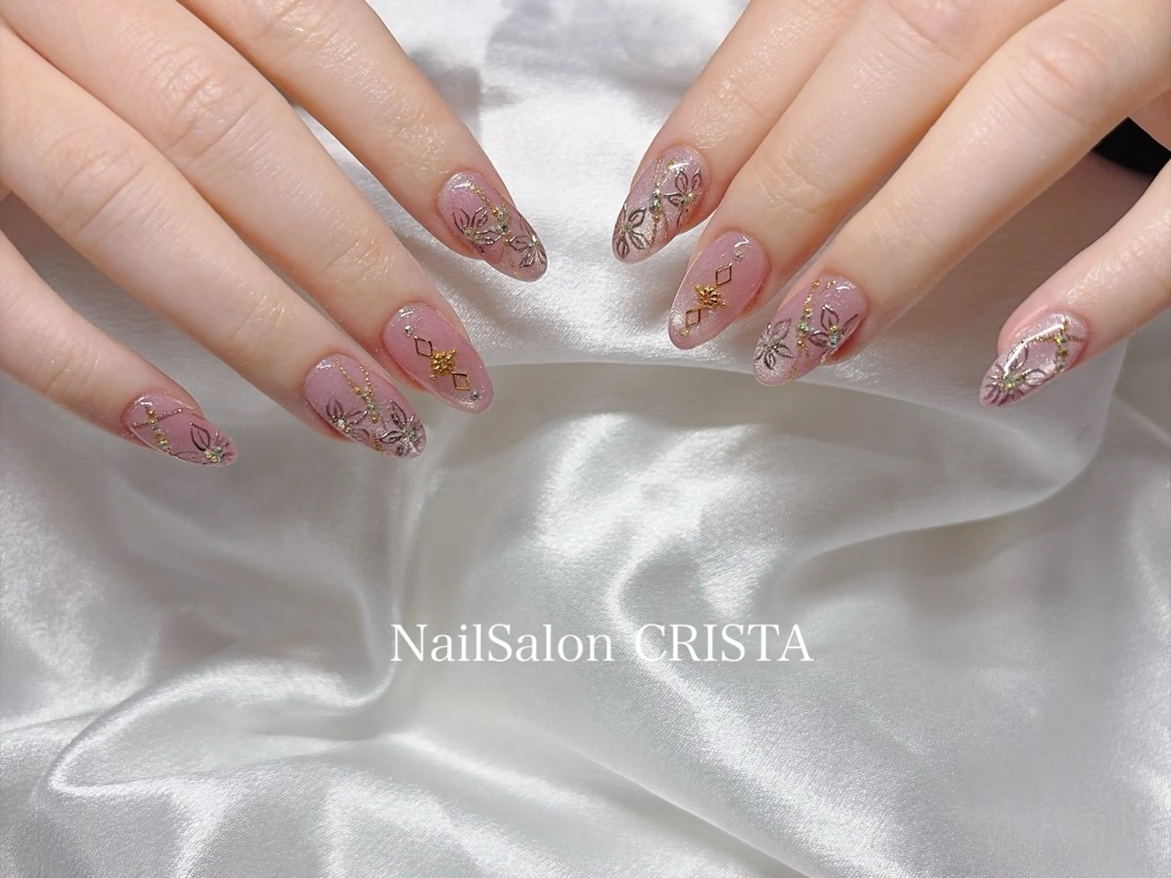 ネイル フットネイル ジェルネイル マグネットネイル オフィスネイル ワンカラーネイル NAILSALON CRISTA所属・🤍CRISTA yui🤍のネイルデザイン