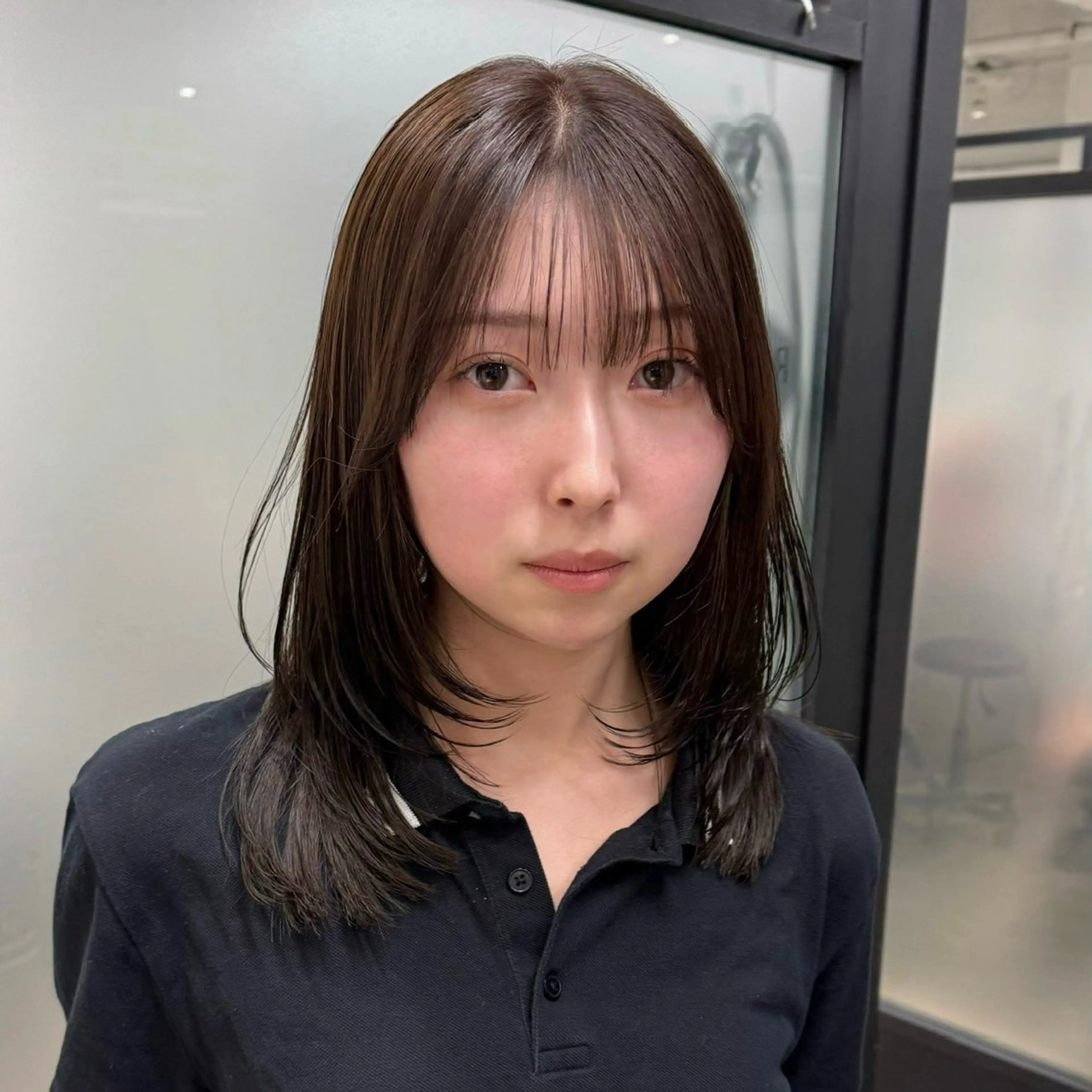 ミディアム ミディアムレイヤー レイヤーカット レイヤーカット/ボブ 韓国ヘア🪄REN.のヘアスタイル