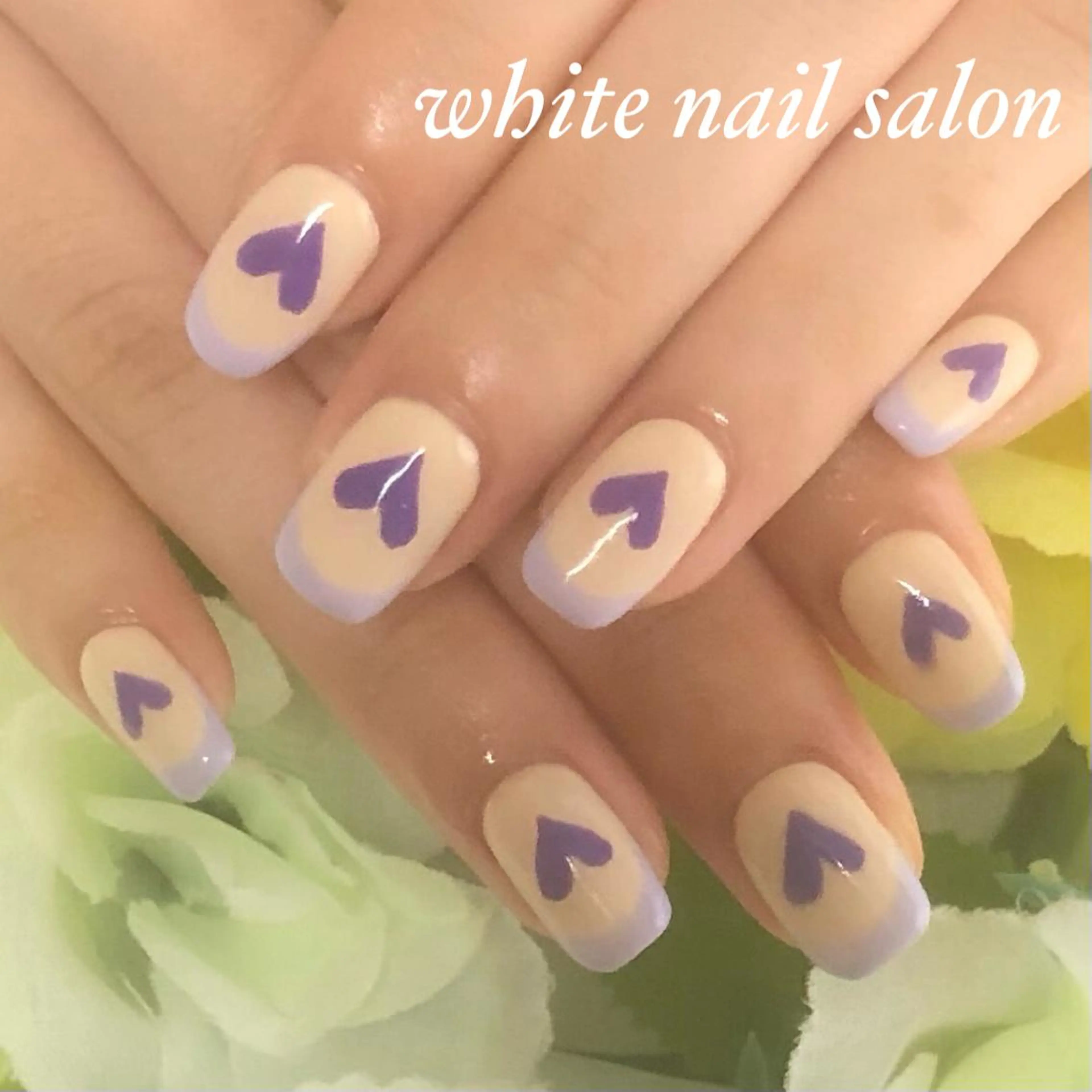 ネイル アートネイル フレンチネイル ジェルネイル ハードジェル 持ち込み ハンドネイル white nail salonのネイルデザイン