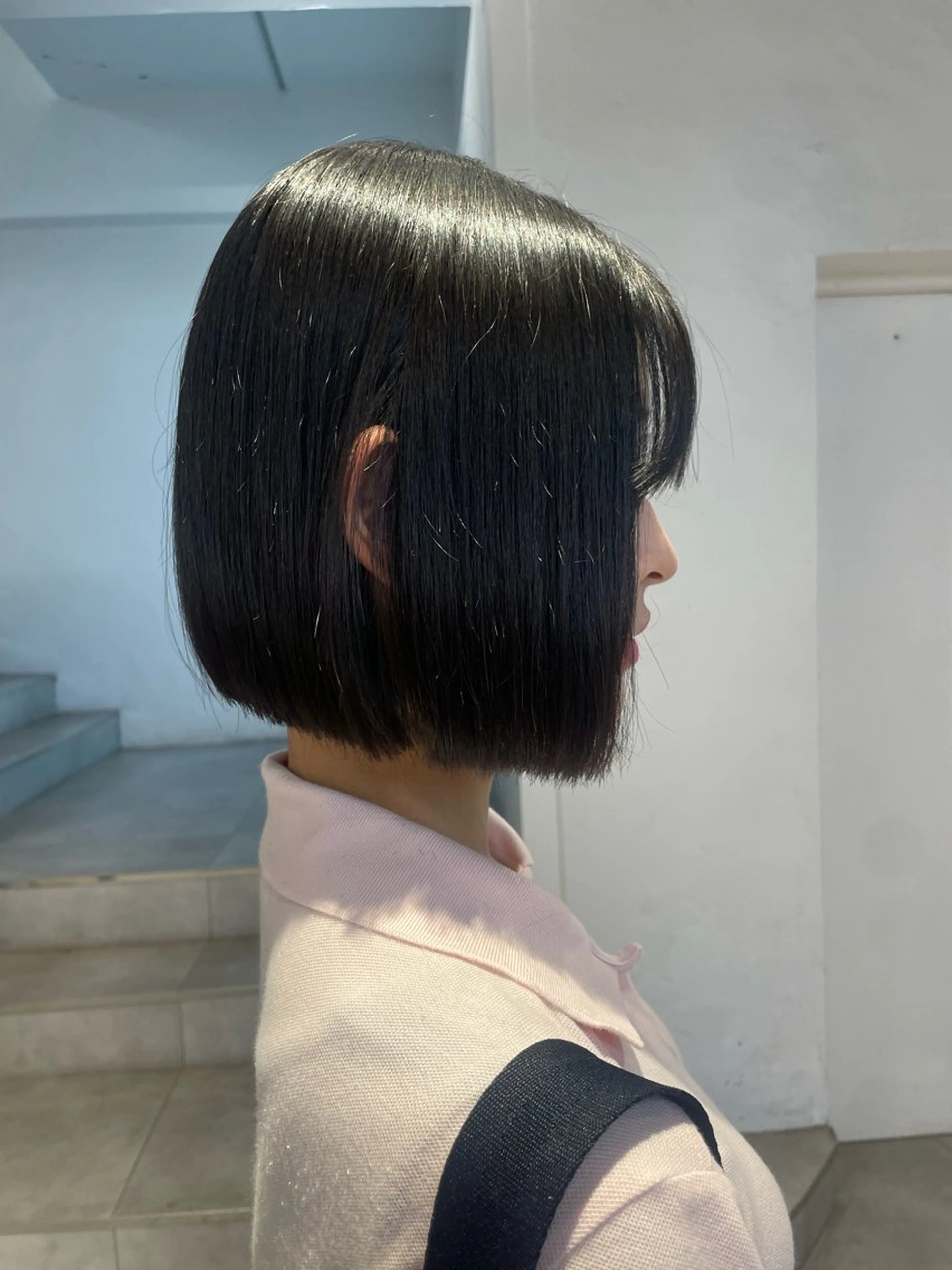 ショート カット ヘアカラー ハッシュレイヤー/ ハイトーン/senaのヘアスタイル