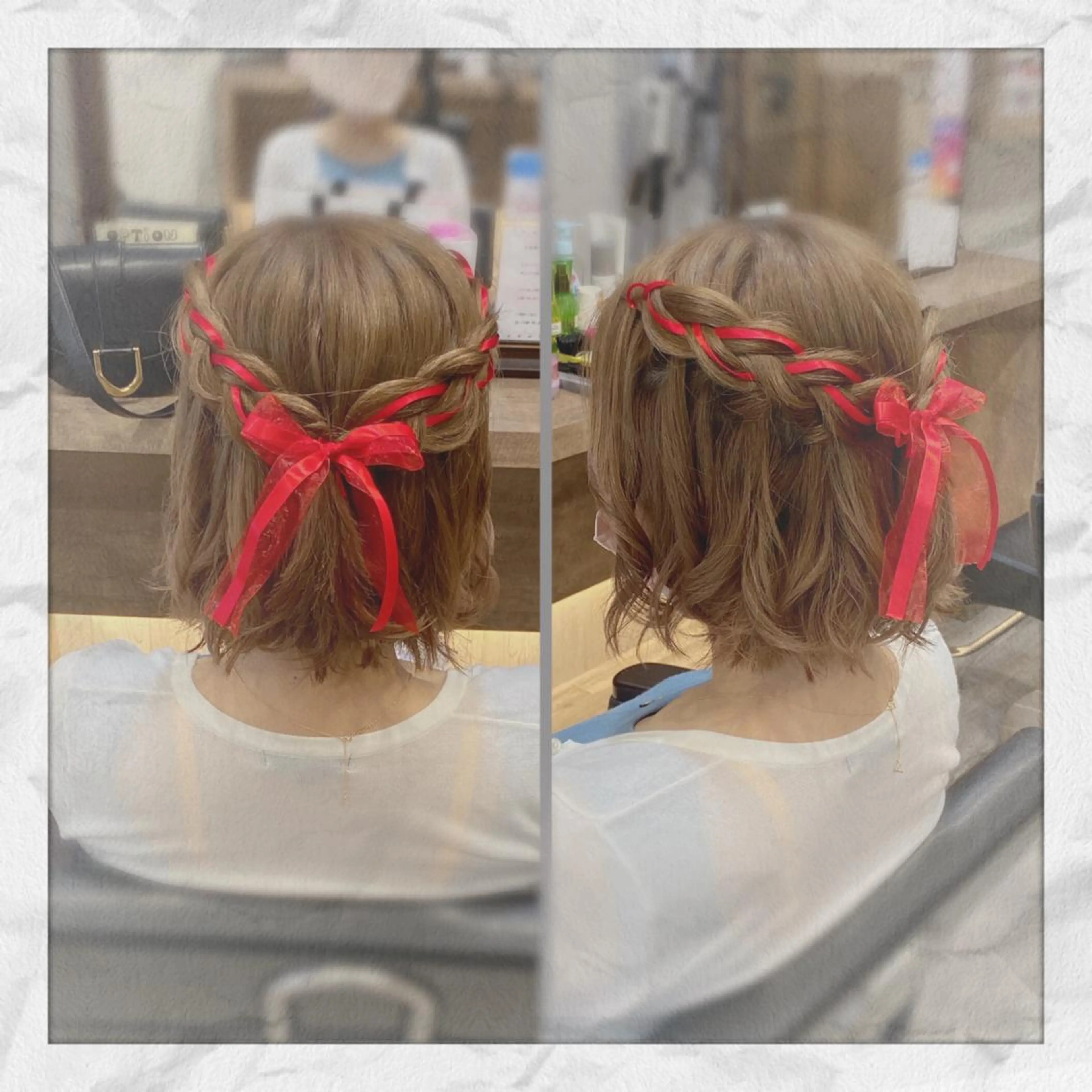 ショート ヘアアレンジ ヘアセット ヘアセット/着付け 𓇼 松本 夏美𓇼のヘアスタイル