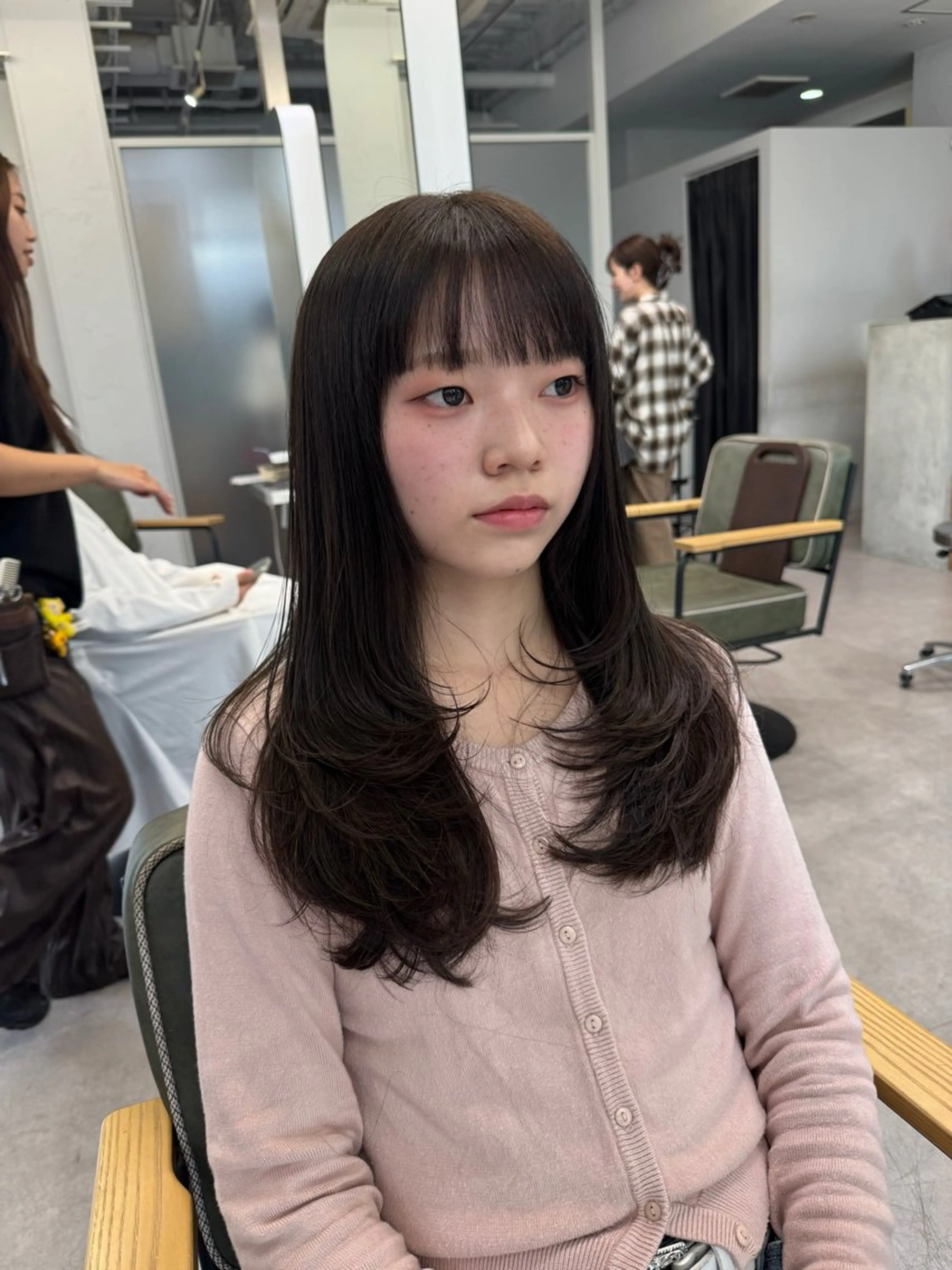 ロング カラー ヘアアレンジ 暖色系/透明感 治野心のヘアスタイル