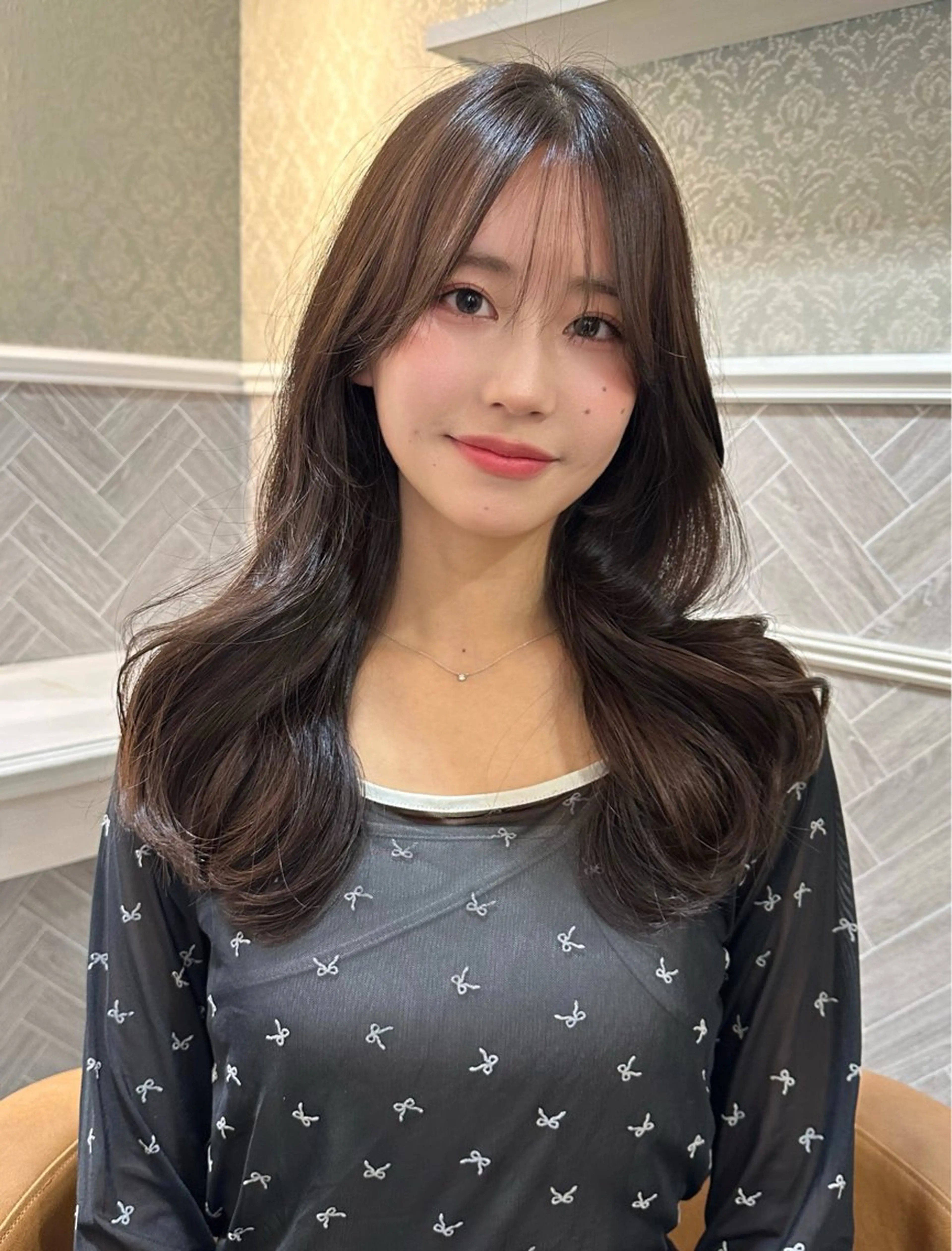 ロング カット ヘアカラー レイヤー/顔周り /ボブ/銀座/サラのヘアスタイル