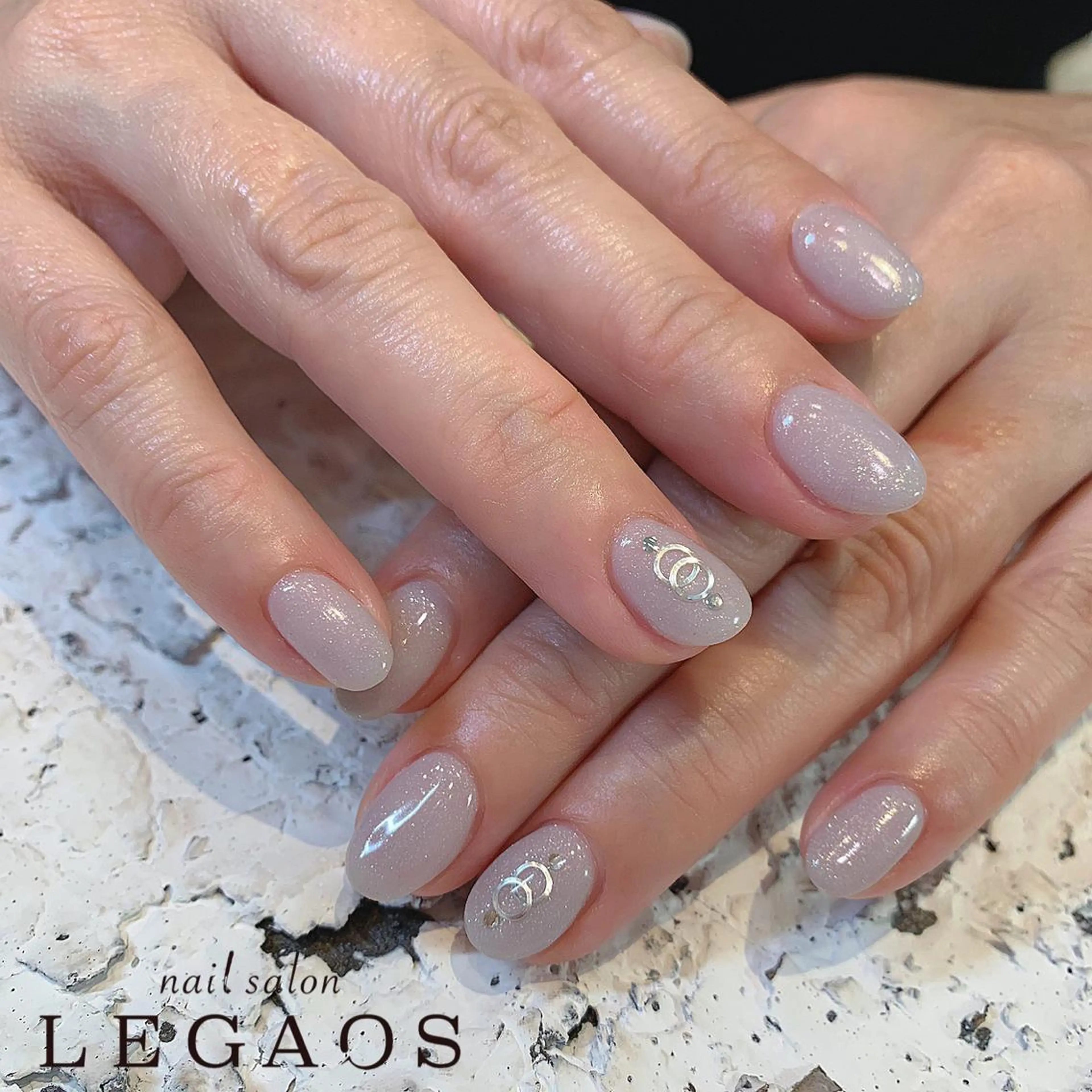 【オフ込み・Hand】ワンカラー＋1本アートの写真