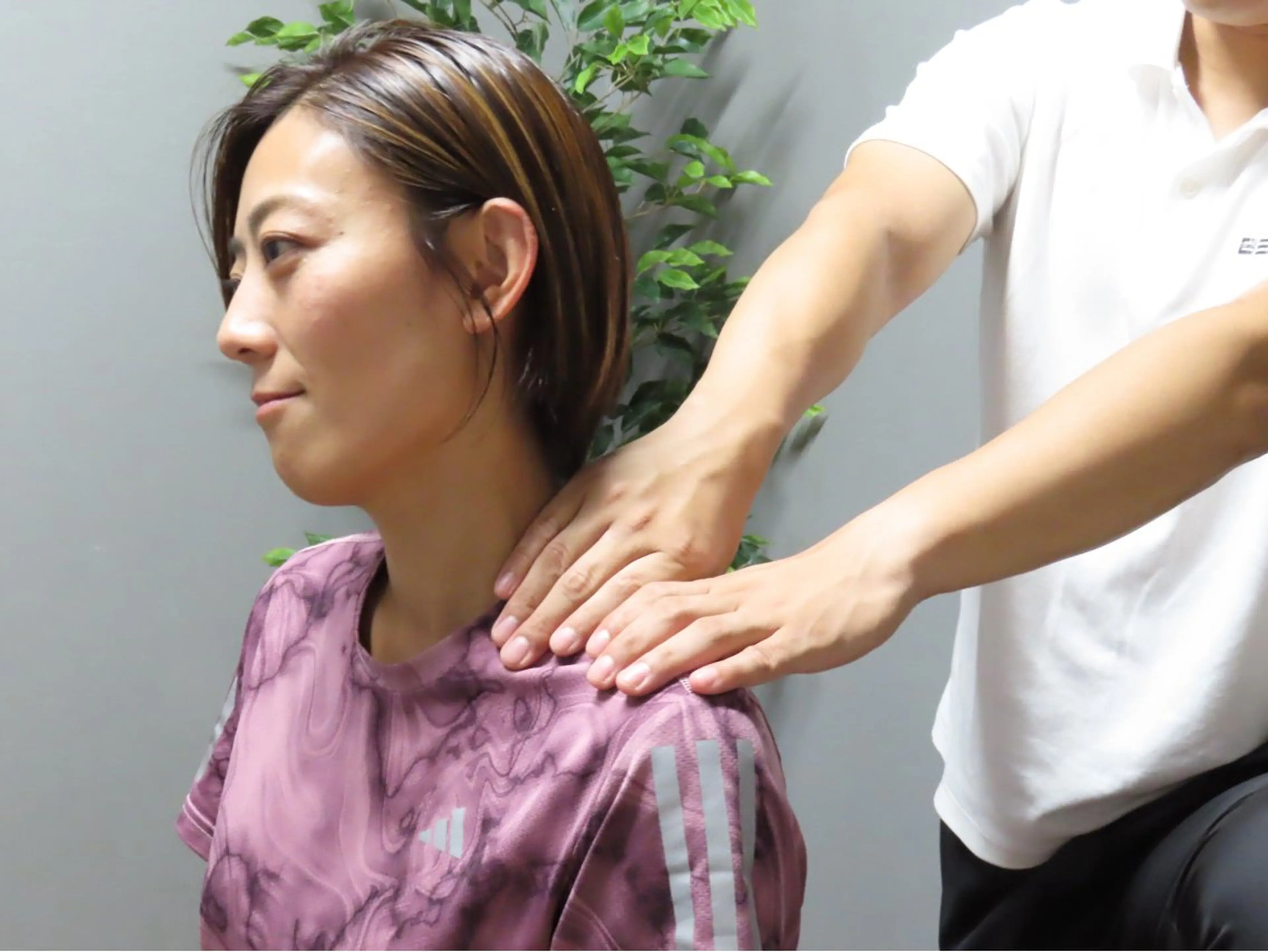 肩の張り改善　整体の写真