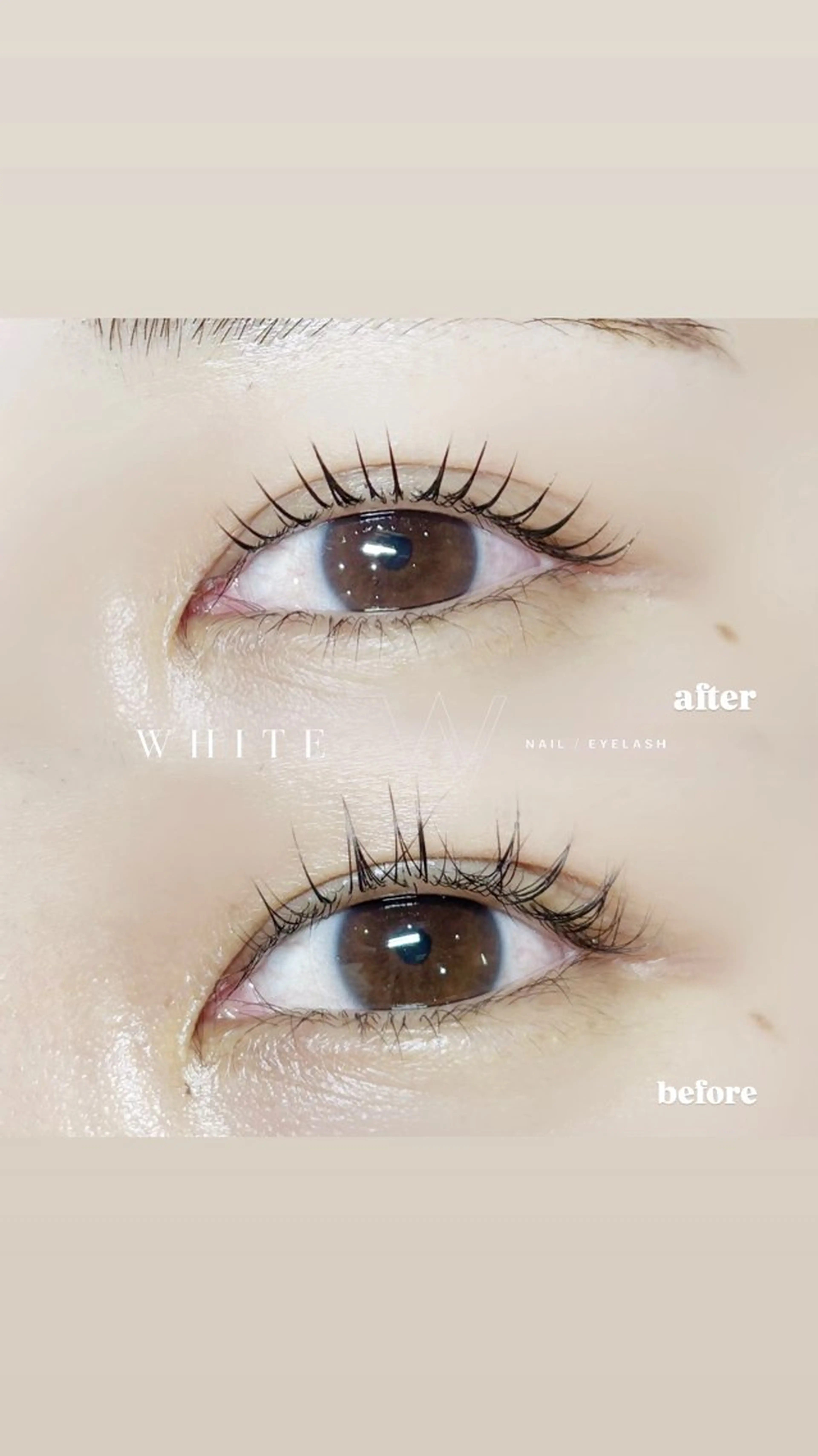 マツエク・マツパ 一重×まつ毛パーマ WHITE所属・Luna WHITEのマツエク・マツパデザイン