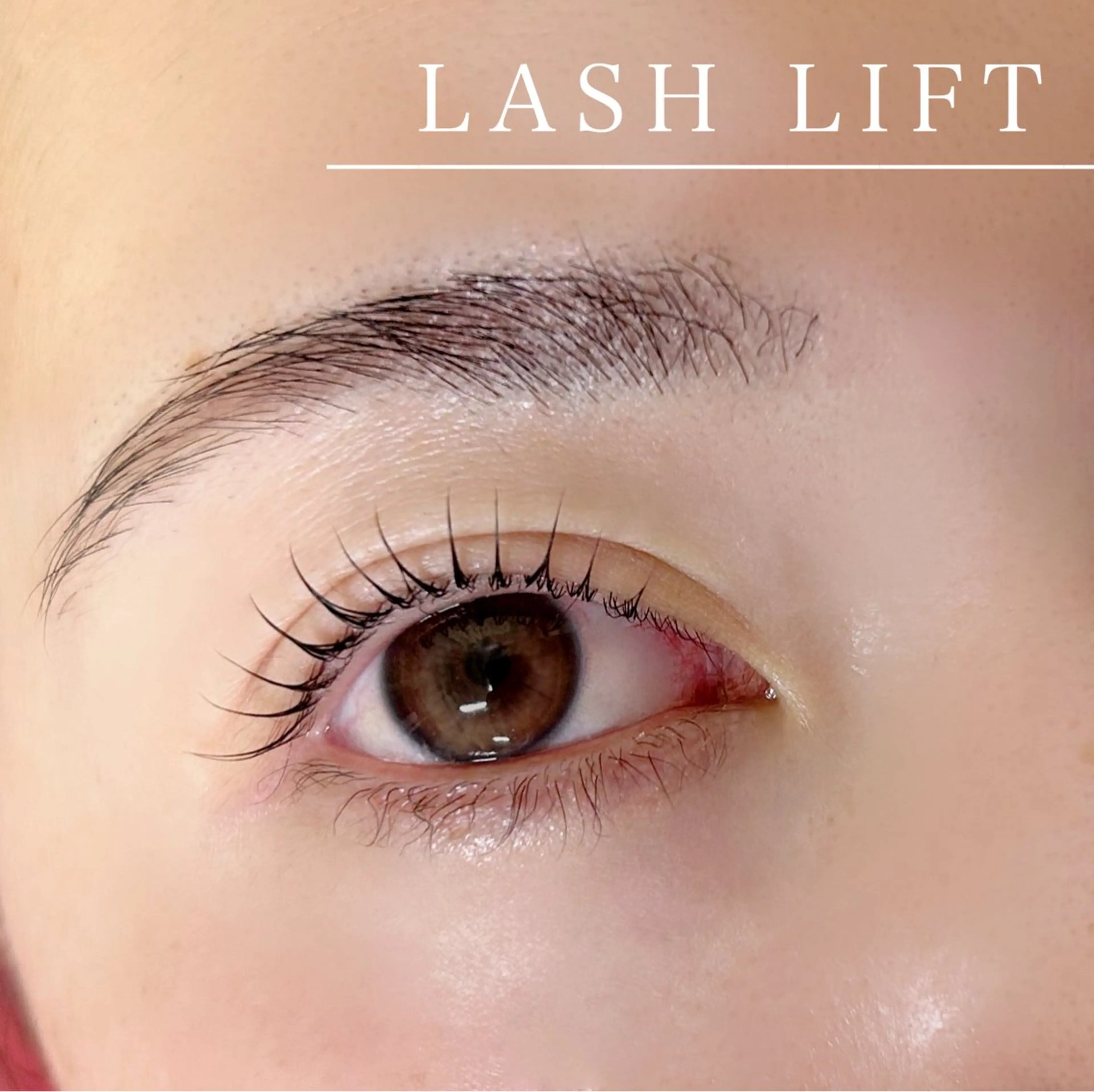 マツエク・マツパ フラットラッシュ パリジェンヌラッシュリフト まつげパーマ 下まつげエクステ 一重×まつ毛パーマ melanie.所属・melanie. 和田の眉毛・アイブロウイメージ