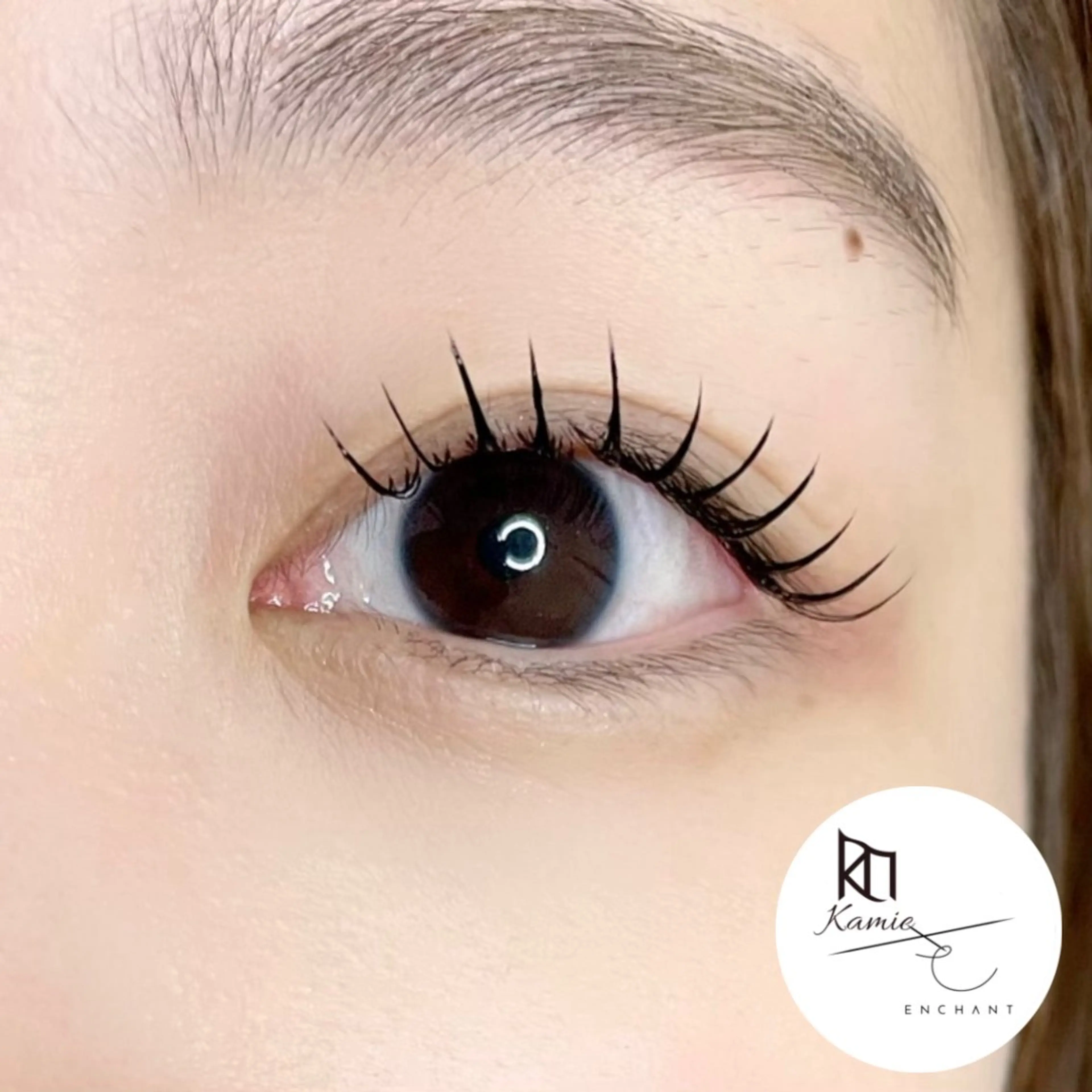 マツエク・マツパ 束感まつ毛 フラットラッシュ Kamie uni 原田のマツエク・マツパデザイン
