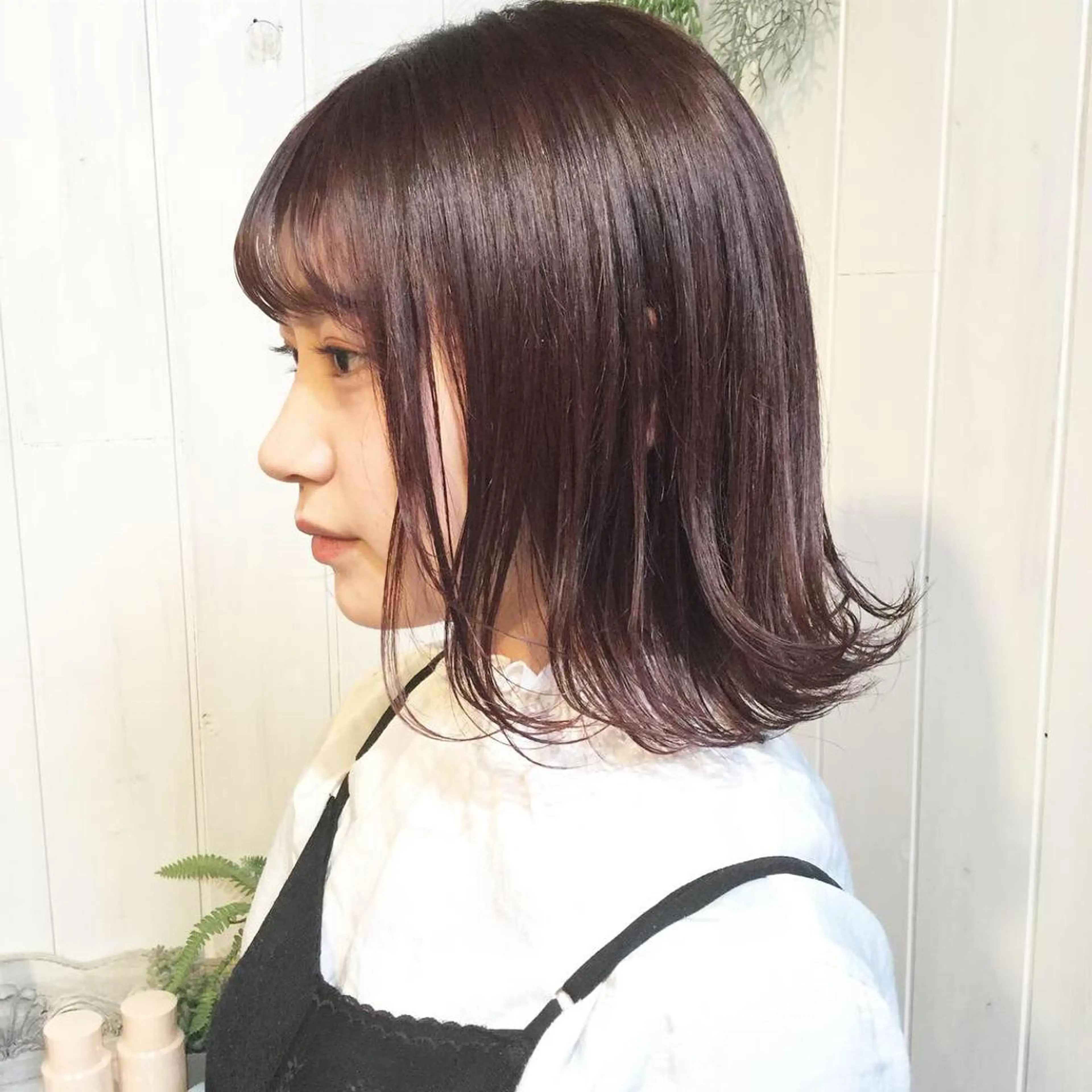 ミディアム カラー 髪質改善カラー ショートボブ専門のヘアスタイル