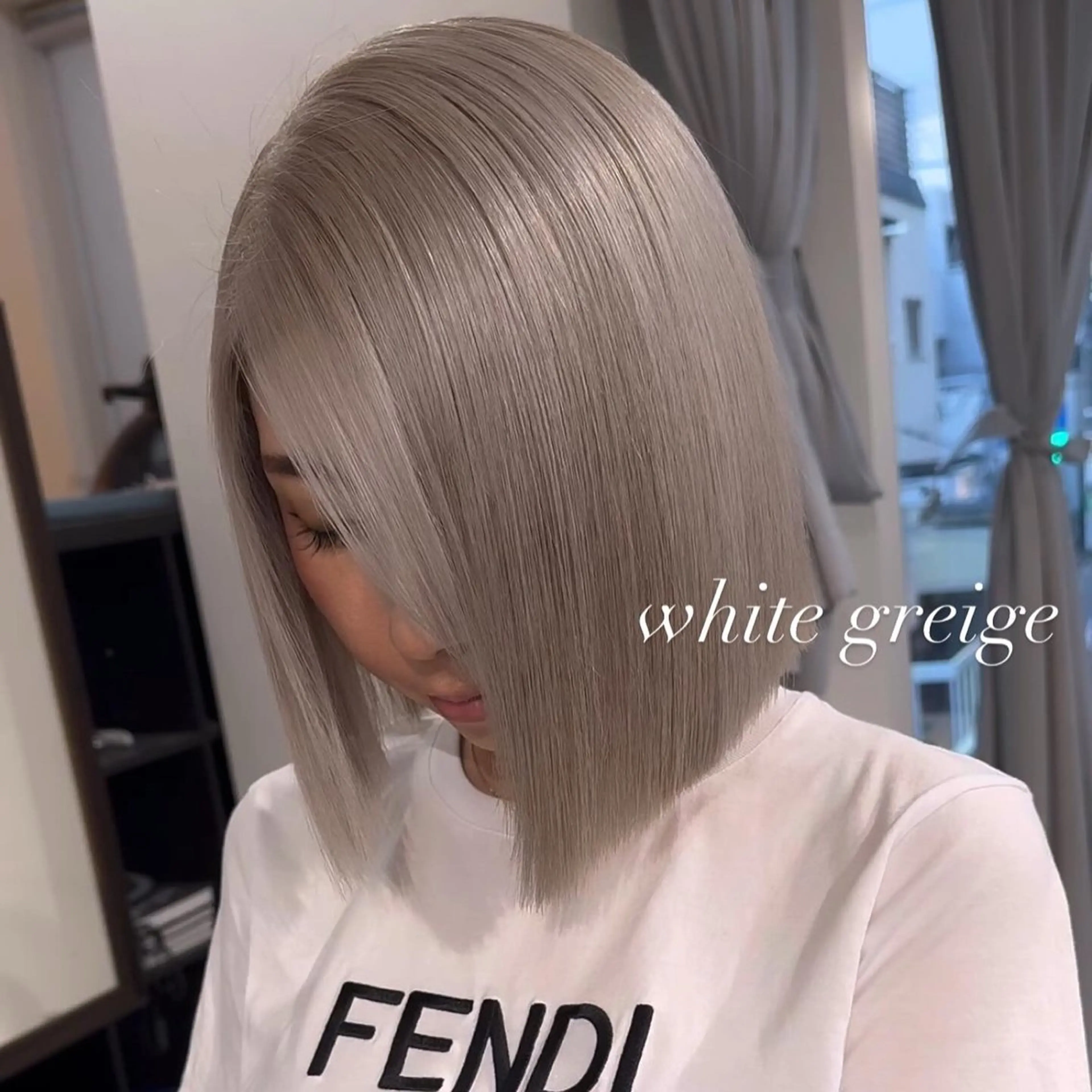 ミディアム カラー カット ヘアカラー トリートメント ヘアセット 💜ハイトーン💛 マジカルかいちゃんのヘアスタイル