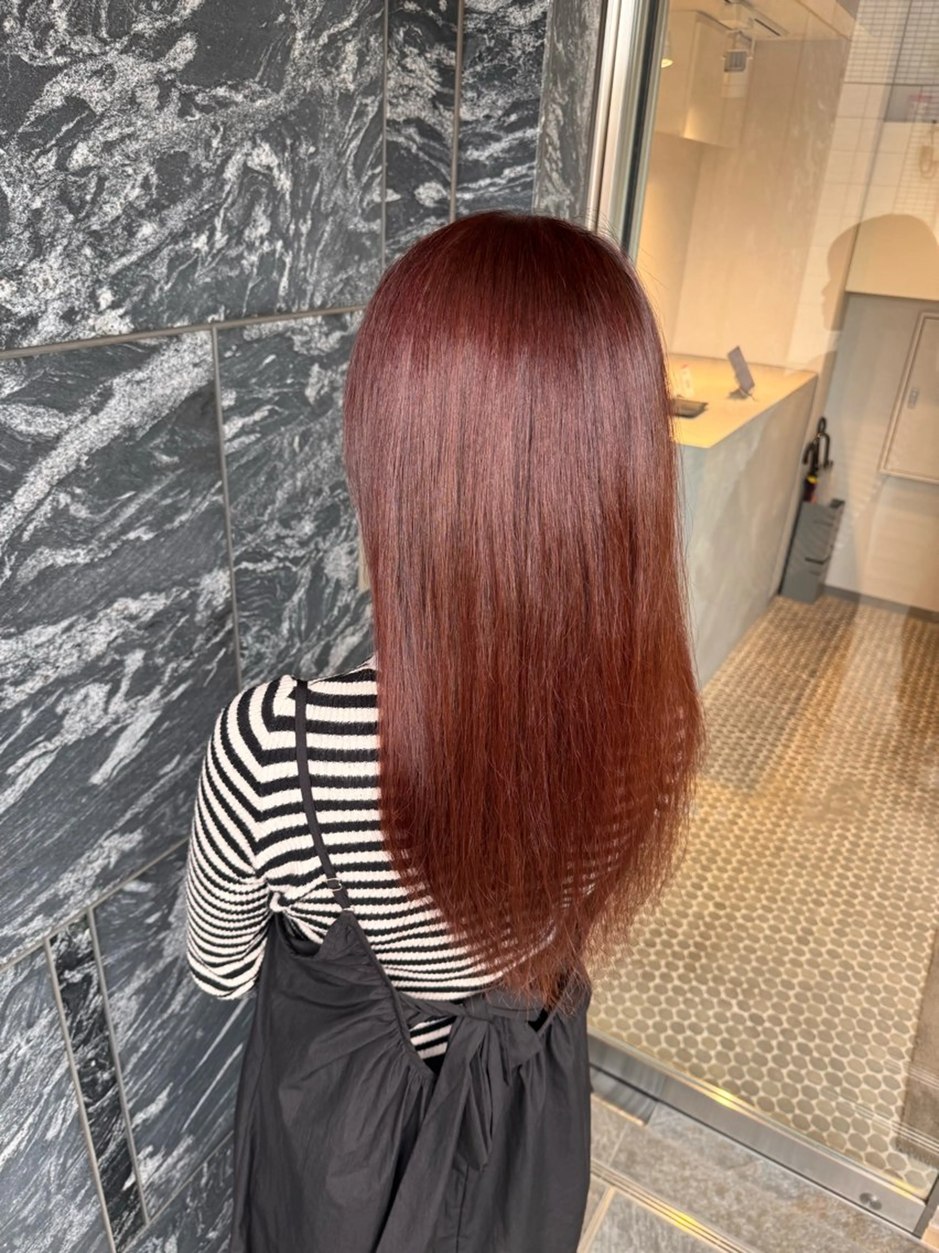 ロング カラー ケアカラー 韓国風ヘア トリートメント ヘアカラー トリートメント SALOWIN 大宮 crest所属・.ｒｅｏ 【夜型美容師】のヘアスタイル