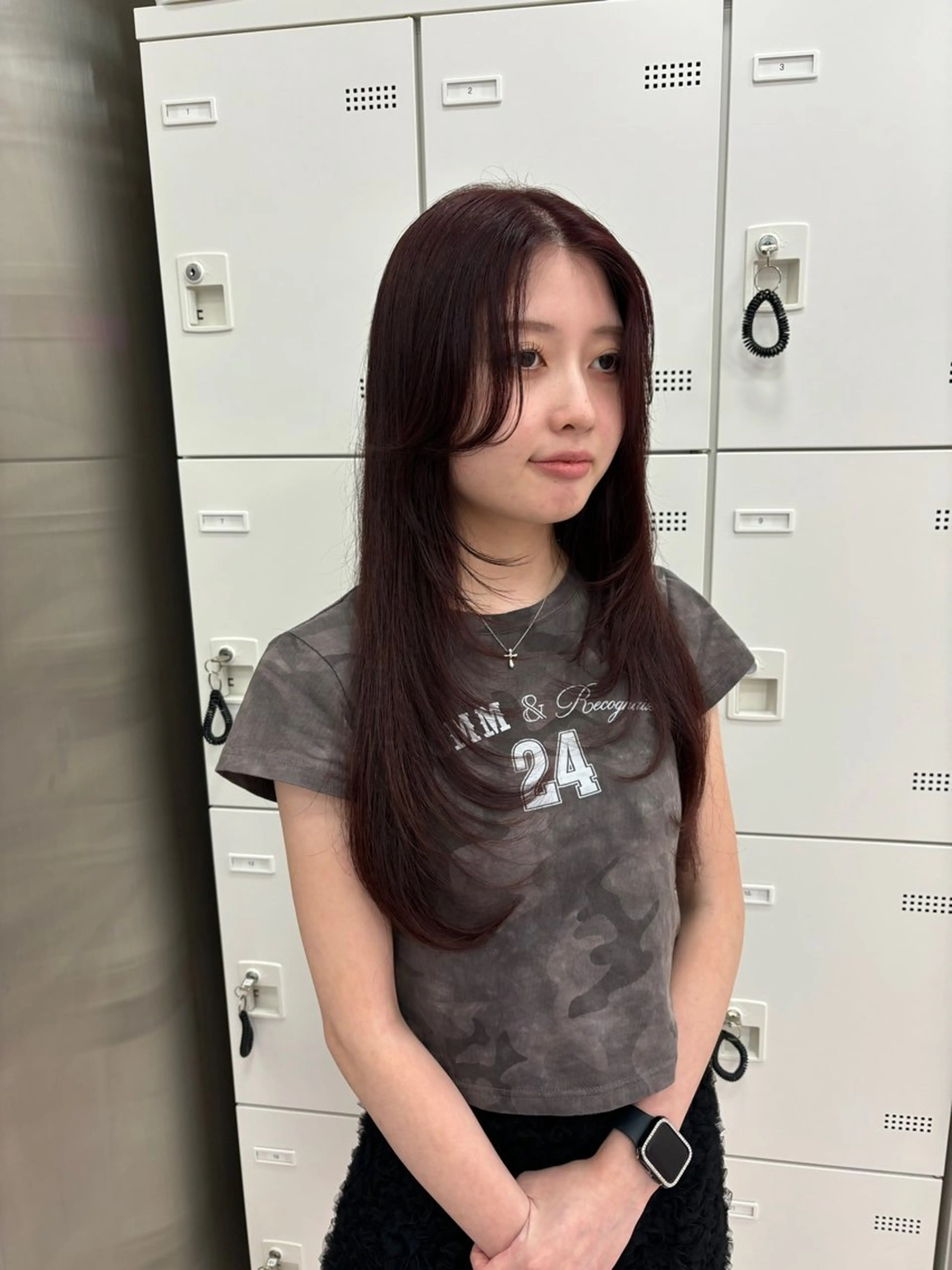 セミロング カラー ヘアカラー トリートメント ヘッドスパ ヘアセット 表参道ハッシュカット レイヤー/リノンのヘアスタイル